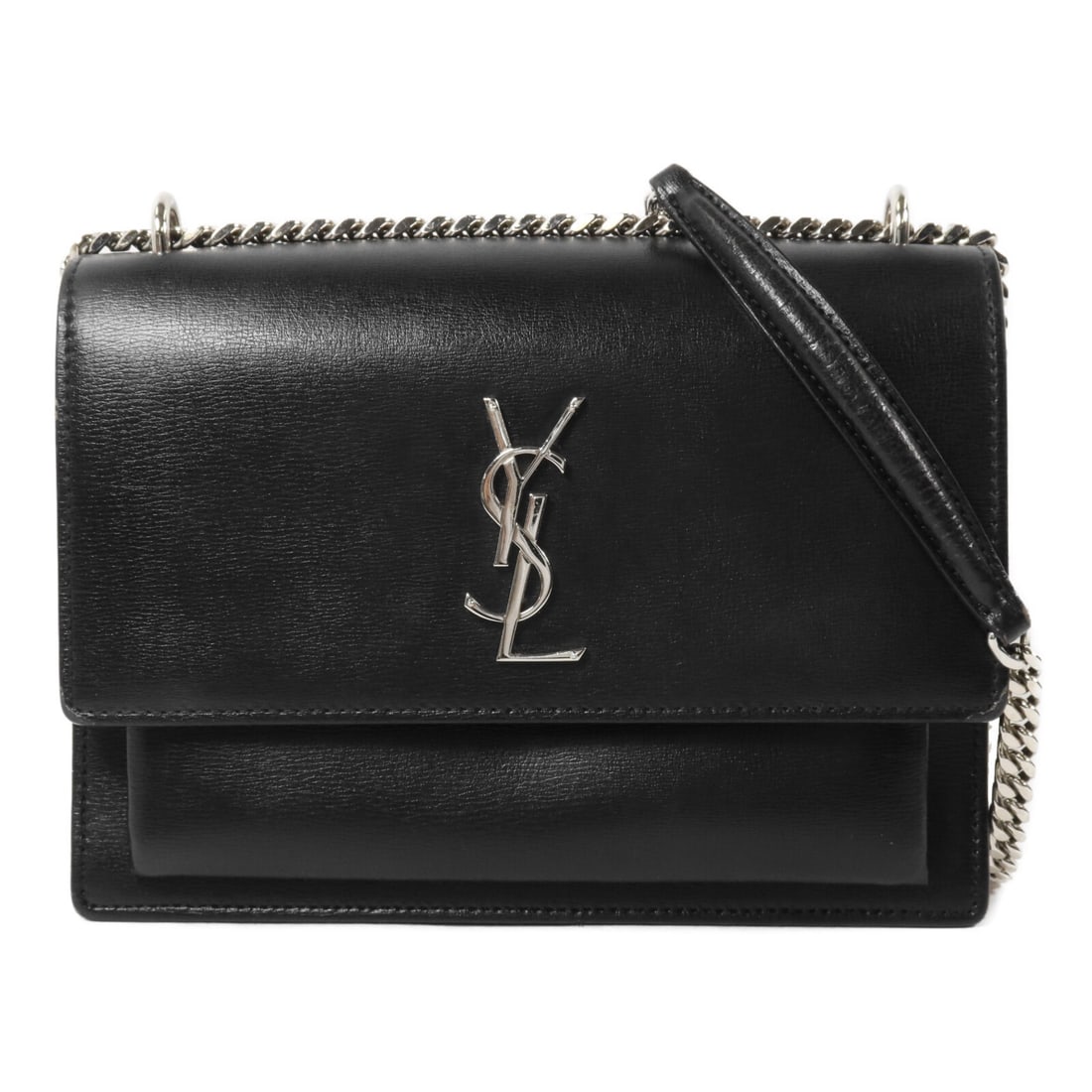 Saint Laurent Sunset 442906 medium black calfskin shoulder bag (1 of 16)