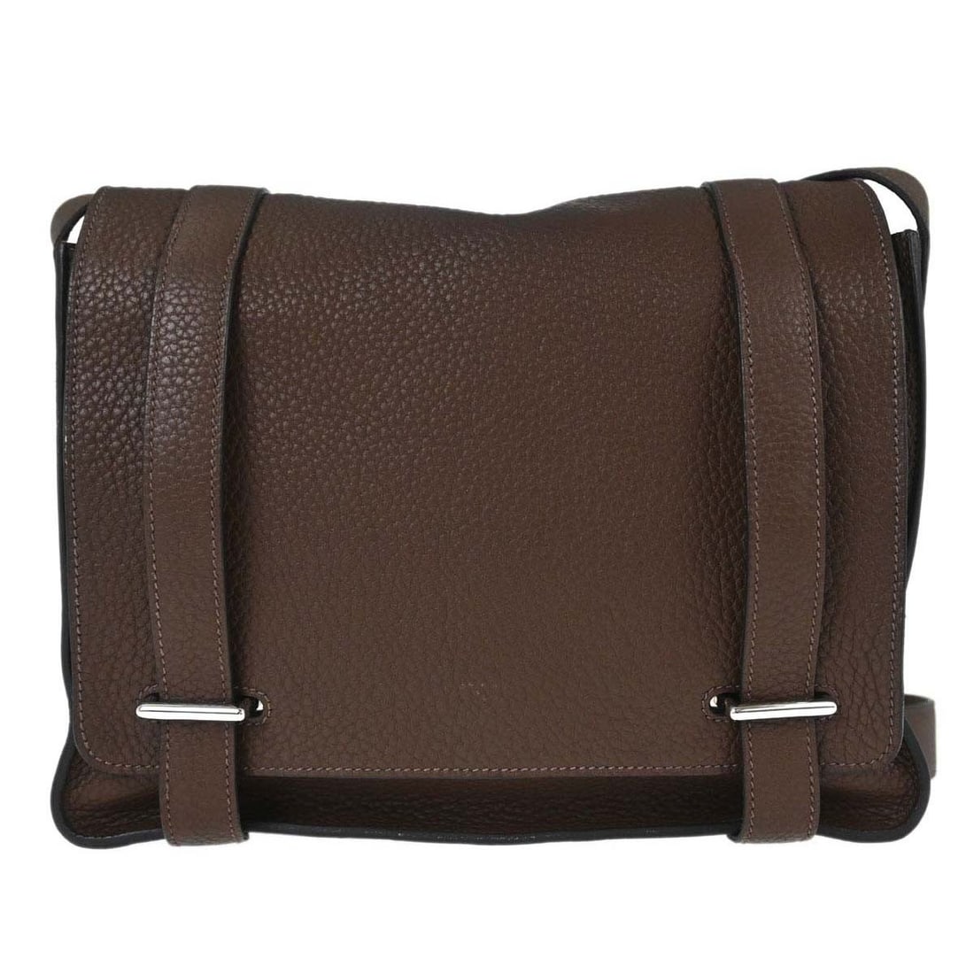 Hermes Steve Caporal 27 Taurillon Clemence Shoulder Bag Terre (1 of 15)