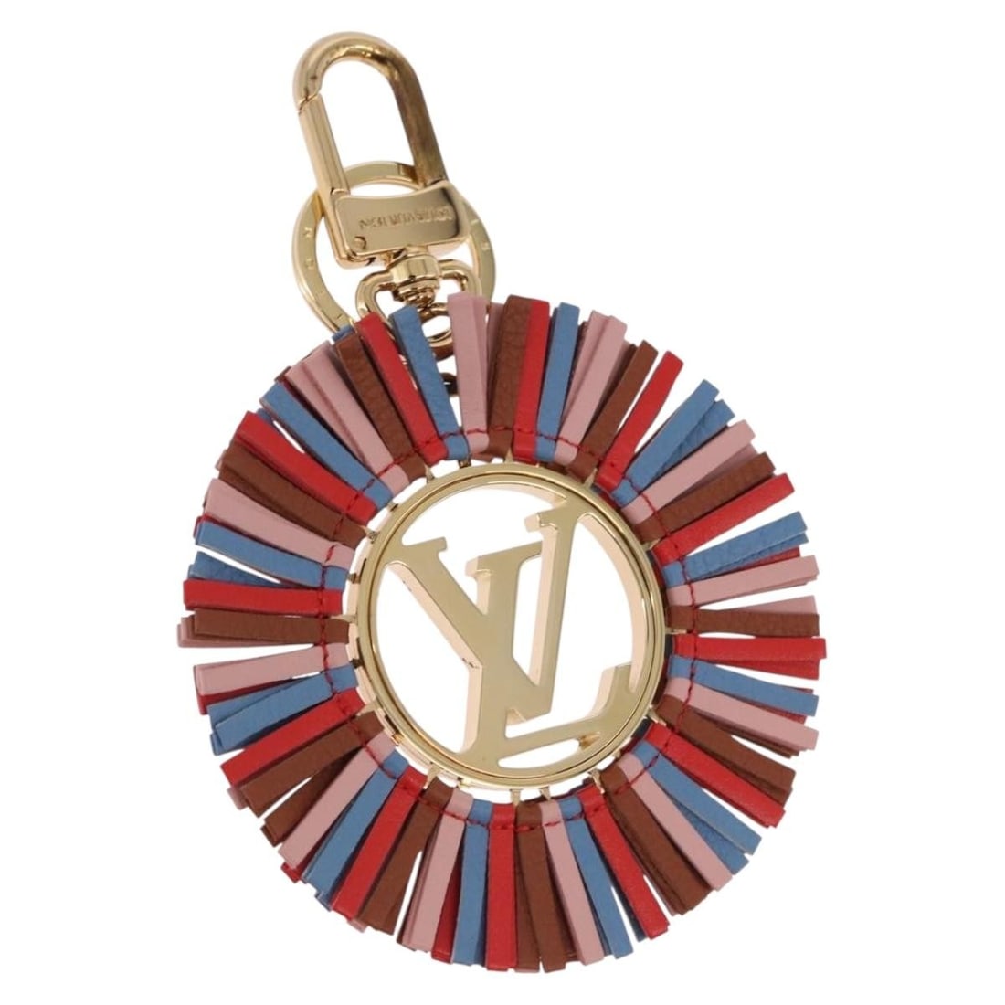 Louis Vuitton M68463 Porte Cles Fringe Metal Key Holder Gold Tone (1 of 10)