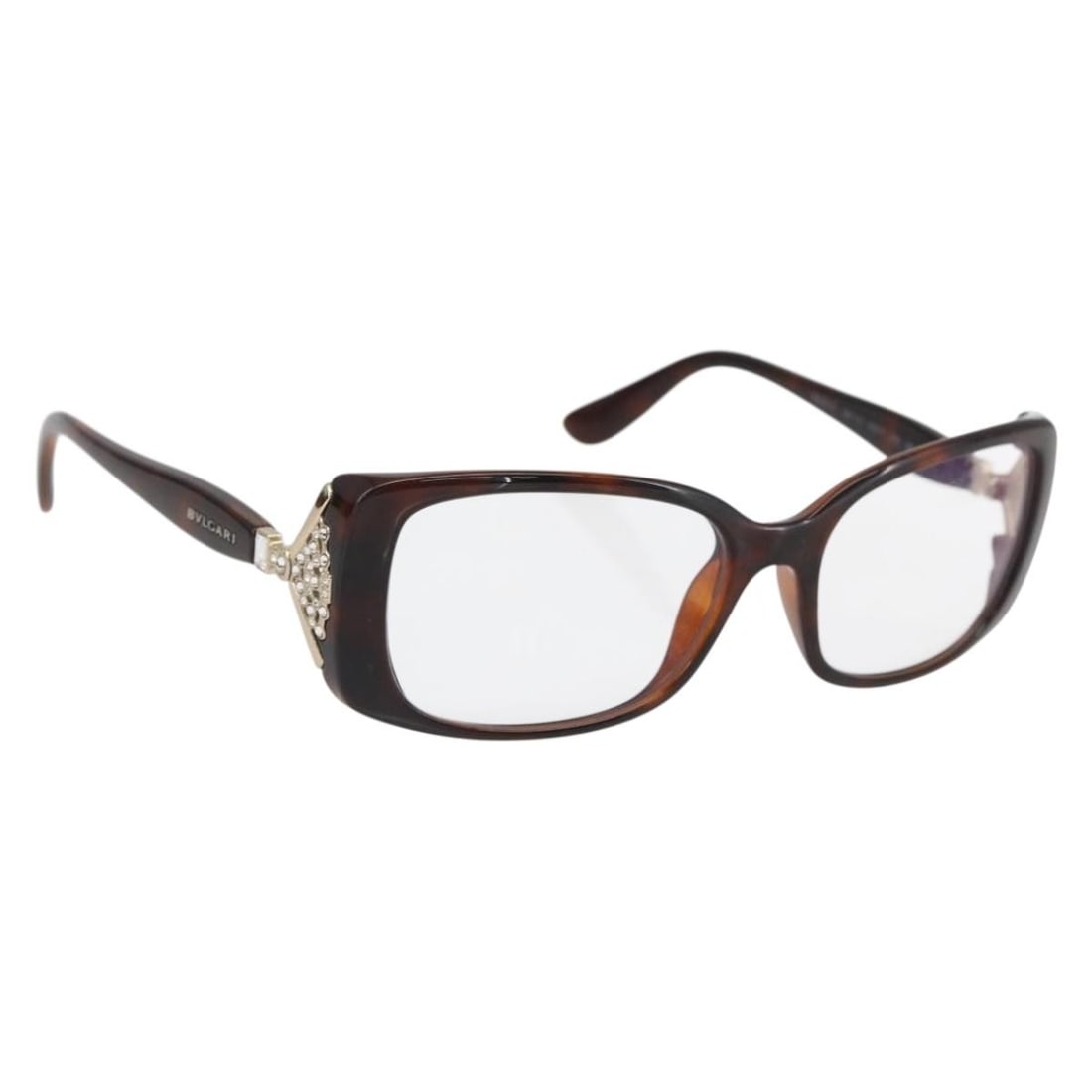 Brown Plastic BVLGARI Sunglasses Made in Italy (1 of 10)