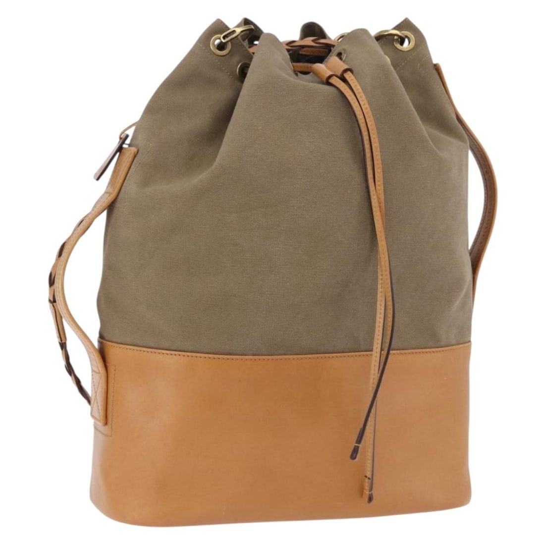 Gucci 110233 Canvas Shoulder Bag Green Beige Womens: Gucci 110233 Canvas Shoulder Bag Green Beige Womens Authentic Gucci shoulder bag in green and beige canvas with an adjustable shoulder strap. Made in Italy, this women's bag shows reasonable wear and 