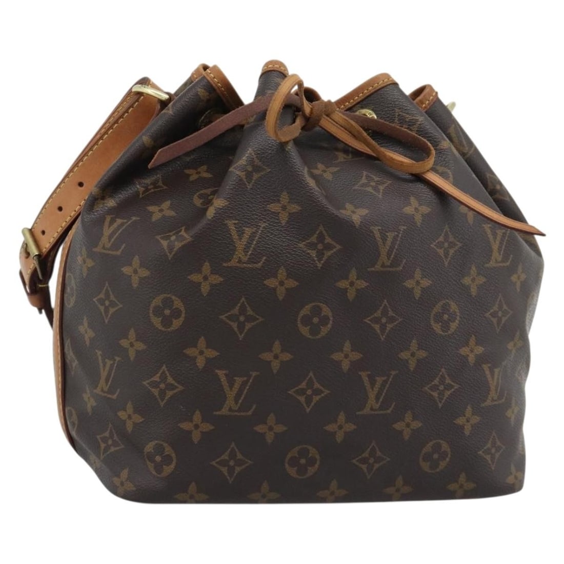 Louis Vuitton M42226 Petit Noe Monogram Canvas Shoulder Bag: Louis Vuitton M42226 Petit Noe Monogram Canvas Shoulder Bag Louis Vuitton Petit Noe shoulder bag in Monogram canvas, model M42226, made in France. This women's bag features an adjustable shoulder stra