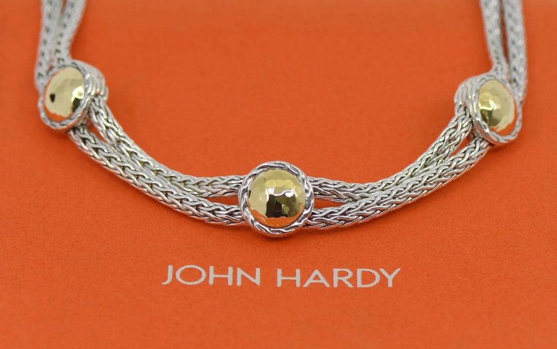 John Hardy 925 Sterling Silver Chain Bracelet 7.5 Inches (1 of 3)