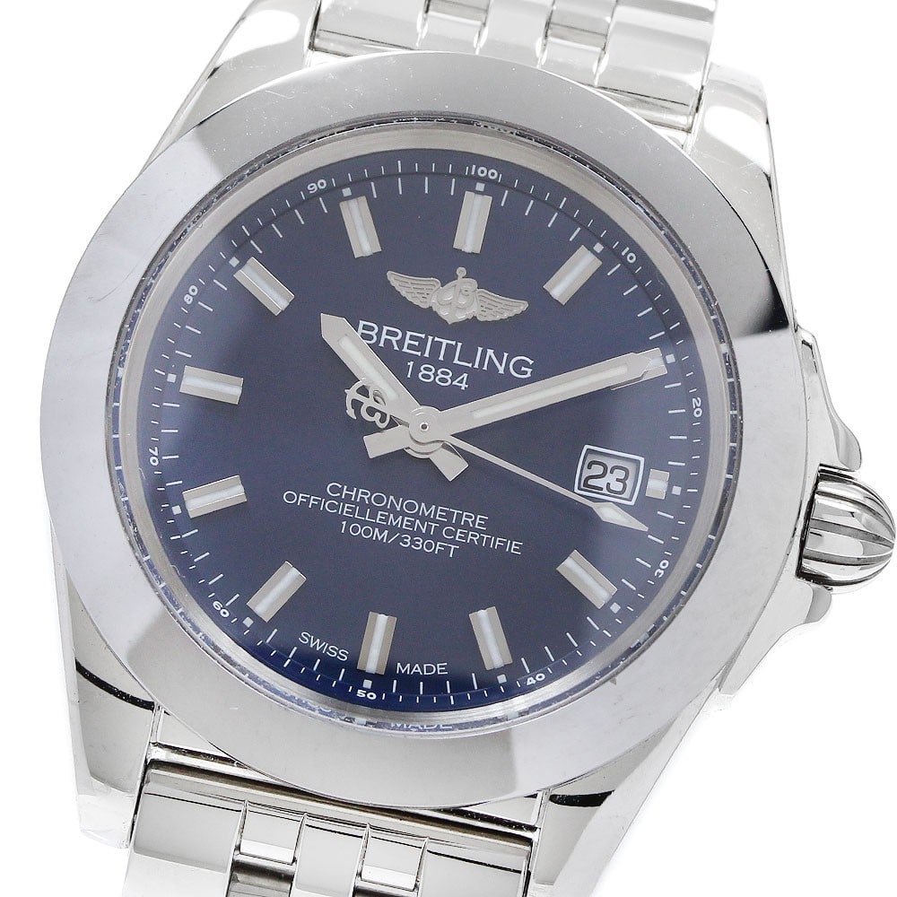 Breitling Galactic W71330 Womens Quartz Date Wristwatch Steel (1 of 6)