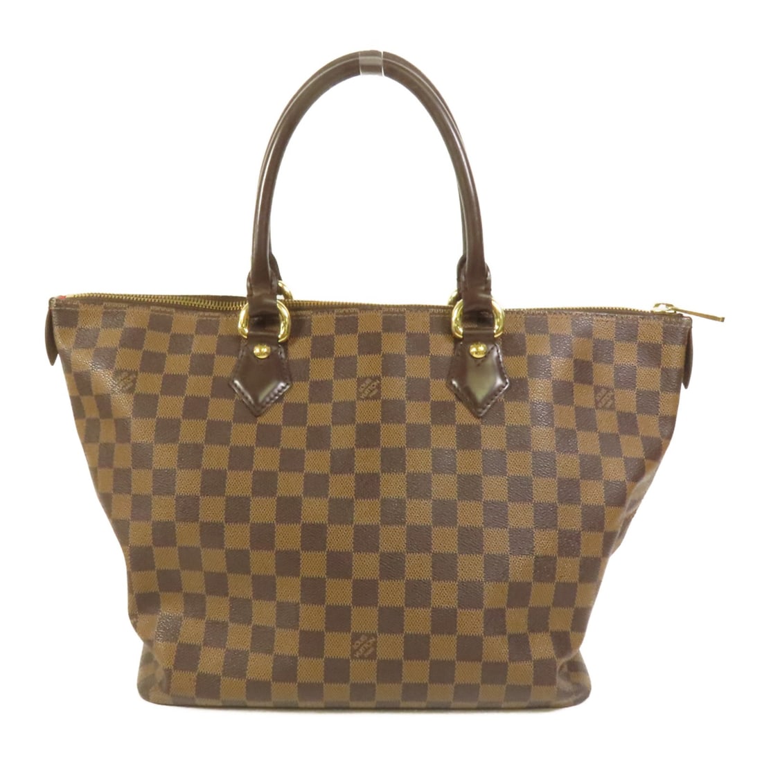 Louis Vuitton Saleya MM Shoulder Bag N51182 Damier Ebene Brown: Louis Vuitton Saleya MM Shoulder Bag N51182 Damier Ebene Brown Louis Vuitton Saleya MM shoulder tote bag in Damier brown PVC coated canvas. This women's bag features a brown exterior, shoulder handles