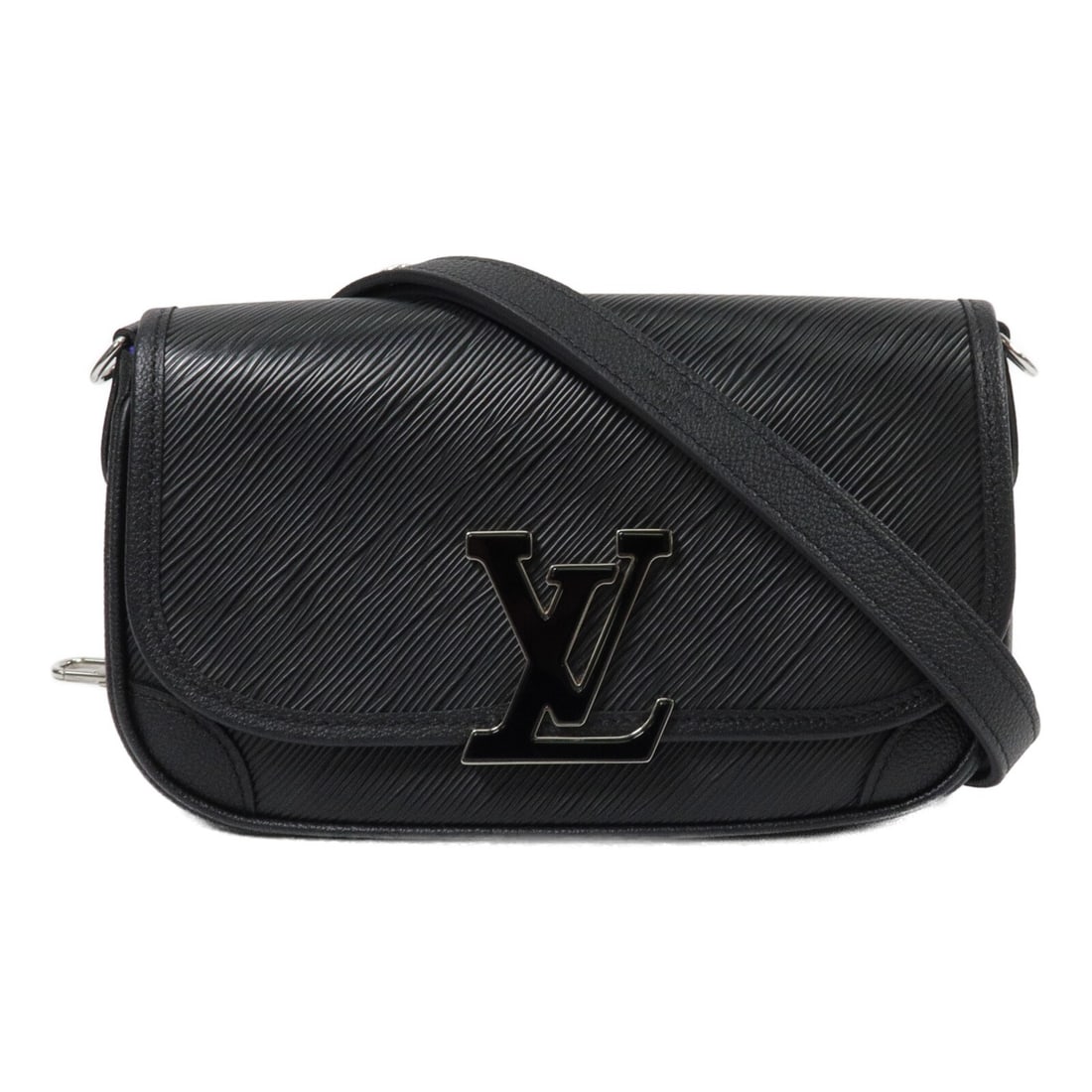 Louis Vuitton Buci M59386 Epi calfskin shoulder bag black (1 of 12)