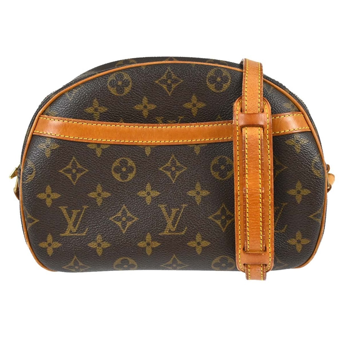 Louis Vuitton Blois Brown Canvas Shoulder Bag: Louis Vuitton Blois Brown Canvas Shoulder Bag Louis Vuitton Blois shoulder bag in brown monogram canvas. This women's bag is made in France and is presented in good condition, showing light scratches,