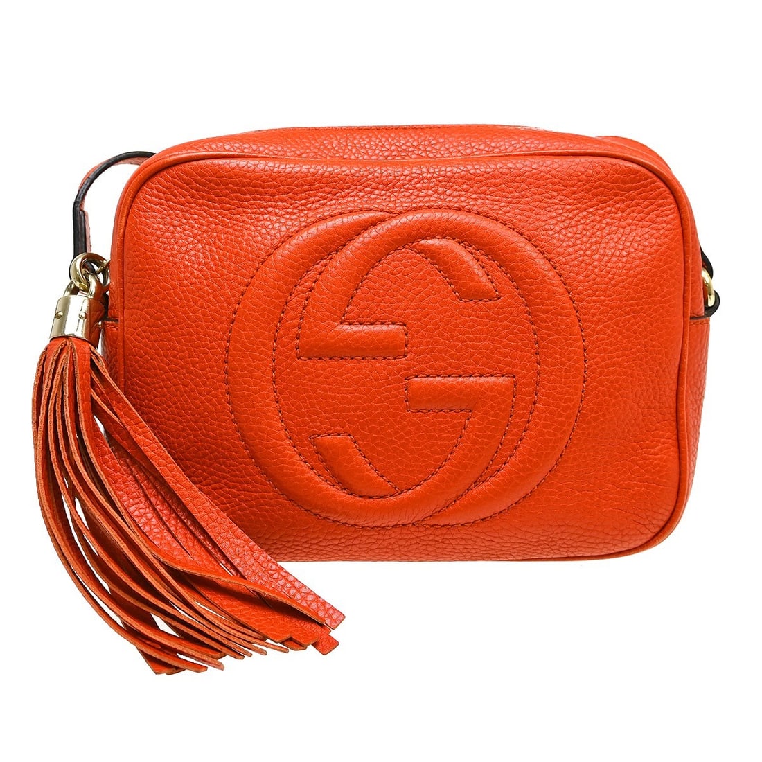 Gucci Soho Disco orange leather crossbody bag (1 of 9)