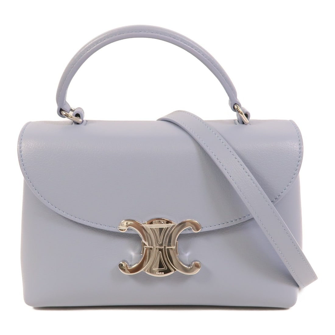 CELINE Teen Nino 2way Shoulder Bag Purple Calfskin SHW (1 of 15)