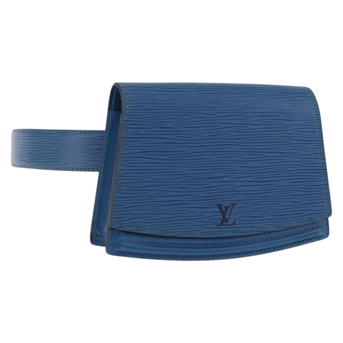 Blue Epi Leather Tilsitt Ceinture Pouch by Louis Vuitton M52605: Blue Epi Leather Tilsitt Ceinture Pouch by Louis Vuitton M52605 This Louis Vuitton Epi Ceinture Tilsitt Pochette pouch features durable Epi leather in blue. Designed for women, it offers a compact acc