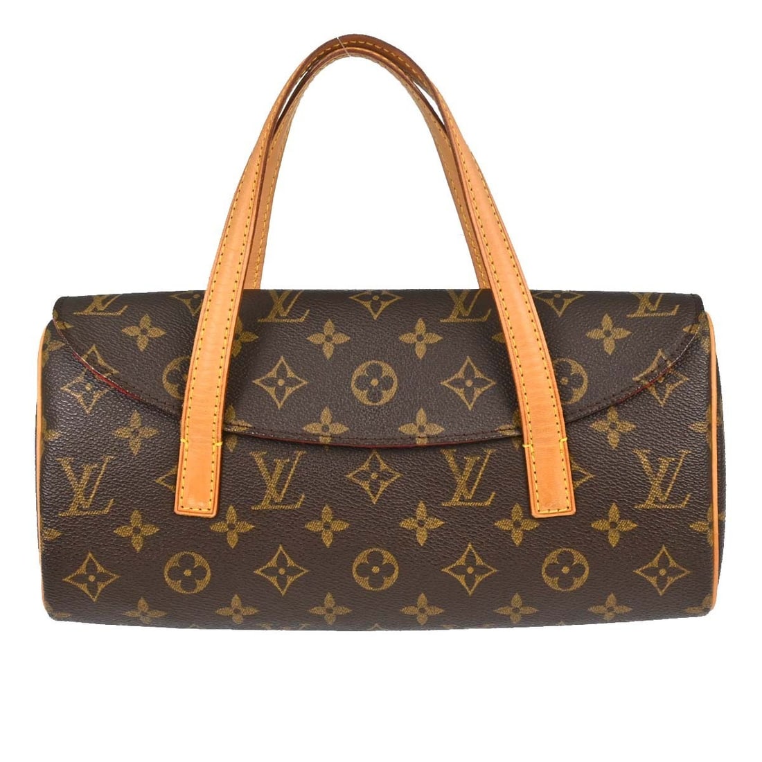 Louis Vuitton Sonatine handbag in brown monogram canvas: Louis Vuitton Sonatine handbag in brown monogram canvas Louis Vuitton Sonatine handbag in brown monogram canvas. This women's bag is made in France and is presented in good condition, showing corner w