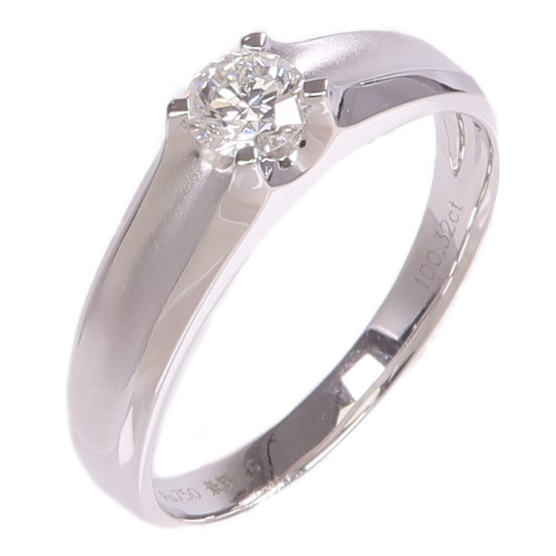 18K White Gold Diamond Ring JEWELRY Brand Size 8.5 (1 of 8)