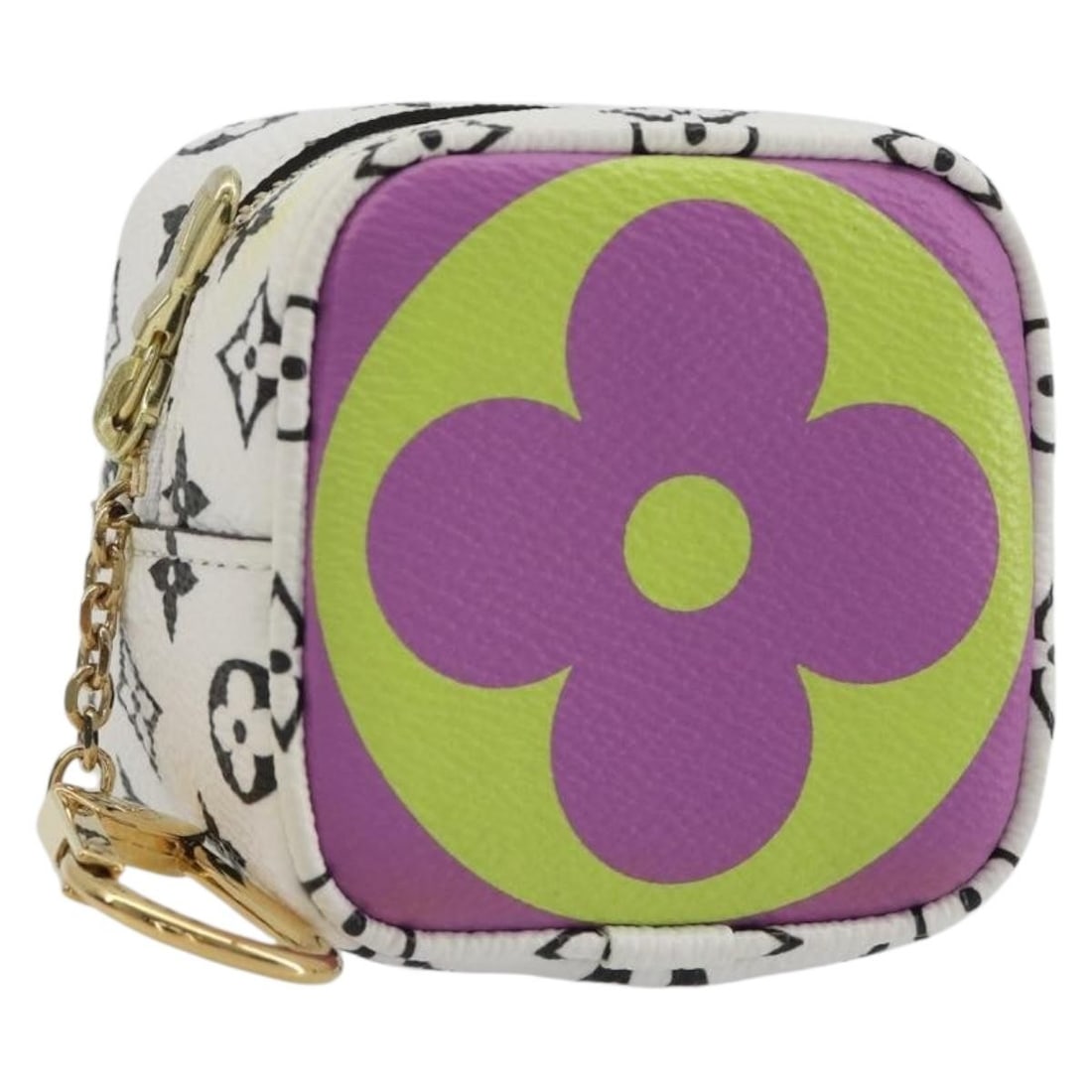 Louis Vuitton M67669 cube pouch in monogram multicolor canvas: Louis Vuitton M67669 cube pouch in monogram multicolor canvas Louis Vuitton Monogram Giant Porte Monnaie Cube pouch in multicolor Monogram canvas. This women's pouch includes a dust bag and shows reas