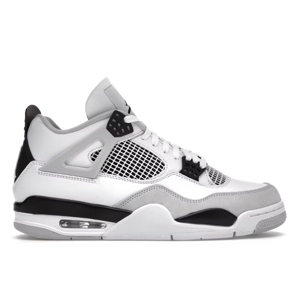 Nike Jordan 4 Retro GS Sneakers Military Black Size 4 M 5.5 W: Nike Jordan 4 Retro GS Sneakers Military Black Size 4 M 5.5 W Authentic Nike Jordan 4 Retro Military Black GS sneakers in un-used, unworn condition. This pair is listed in size 4 M / 5.5 W. Specificat