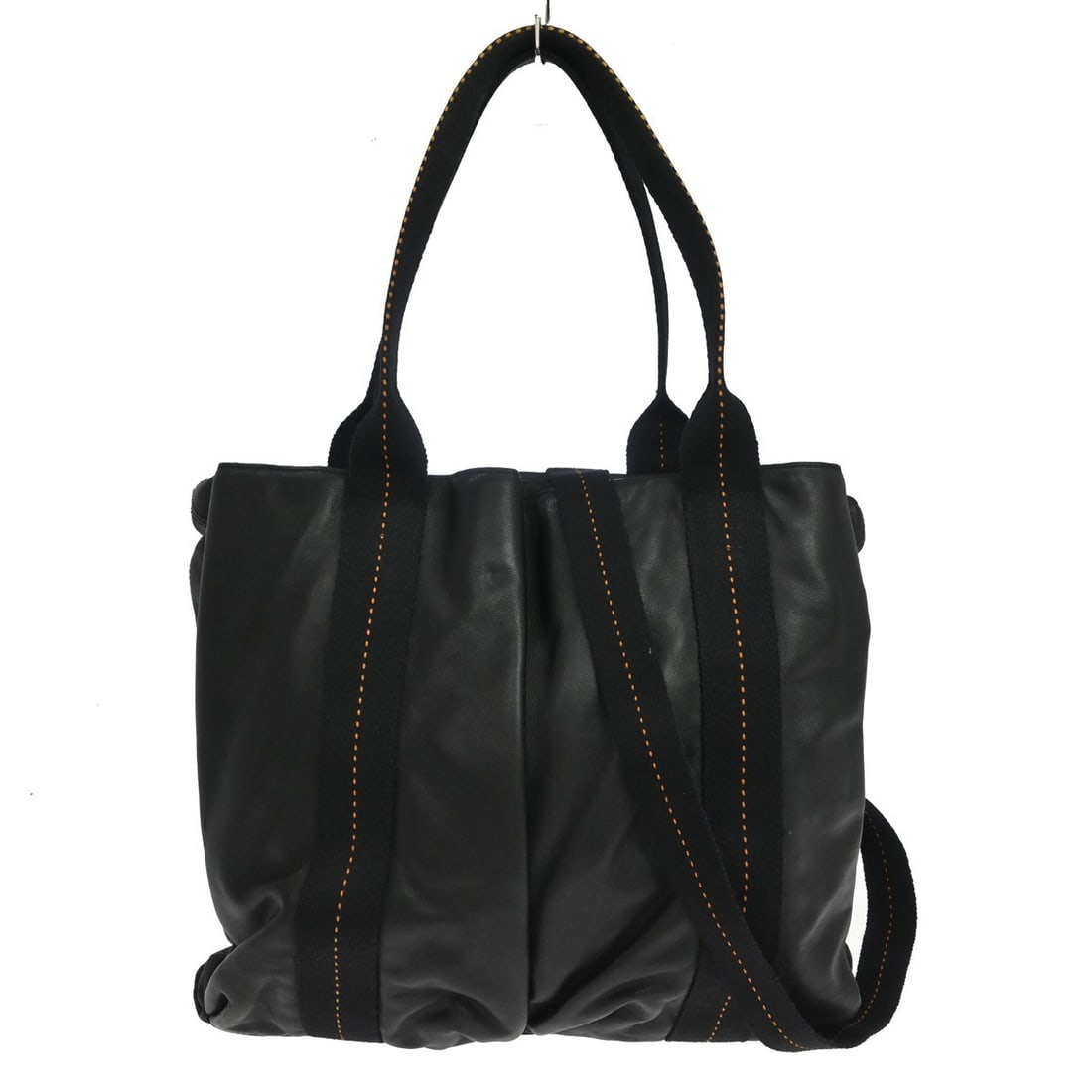 Hermes Caravan Tote Unisex Black Leather Bag (1 of 11)