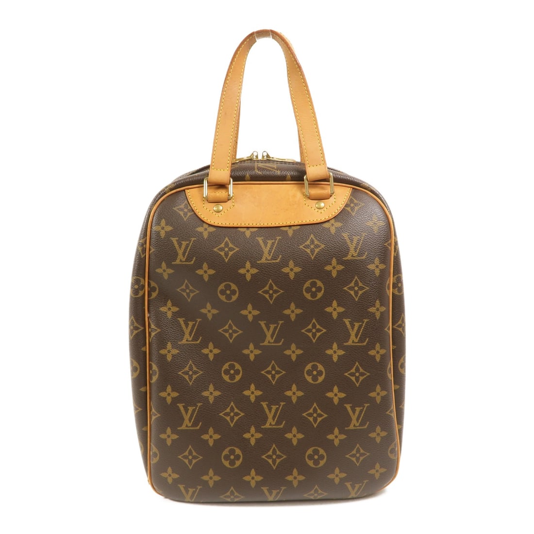 Louis Vuitton Excursion M41450 Monogram Handbag Brown GHW: Louis Vuitton Excursion M41450 Monogram Handbag Brown GHW Louis Vuitton Excursion Shoe Case handbag in brown Monogram x PVC coated canvas, model M41450. It features a brown frame color, a handle lengt