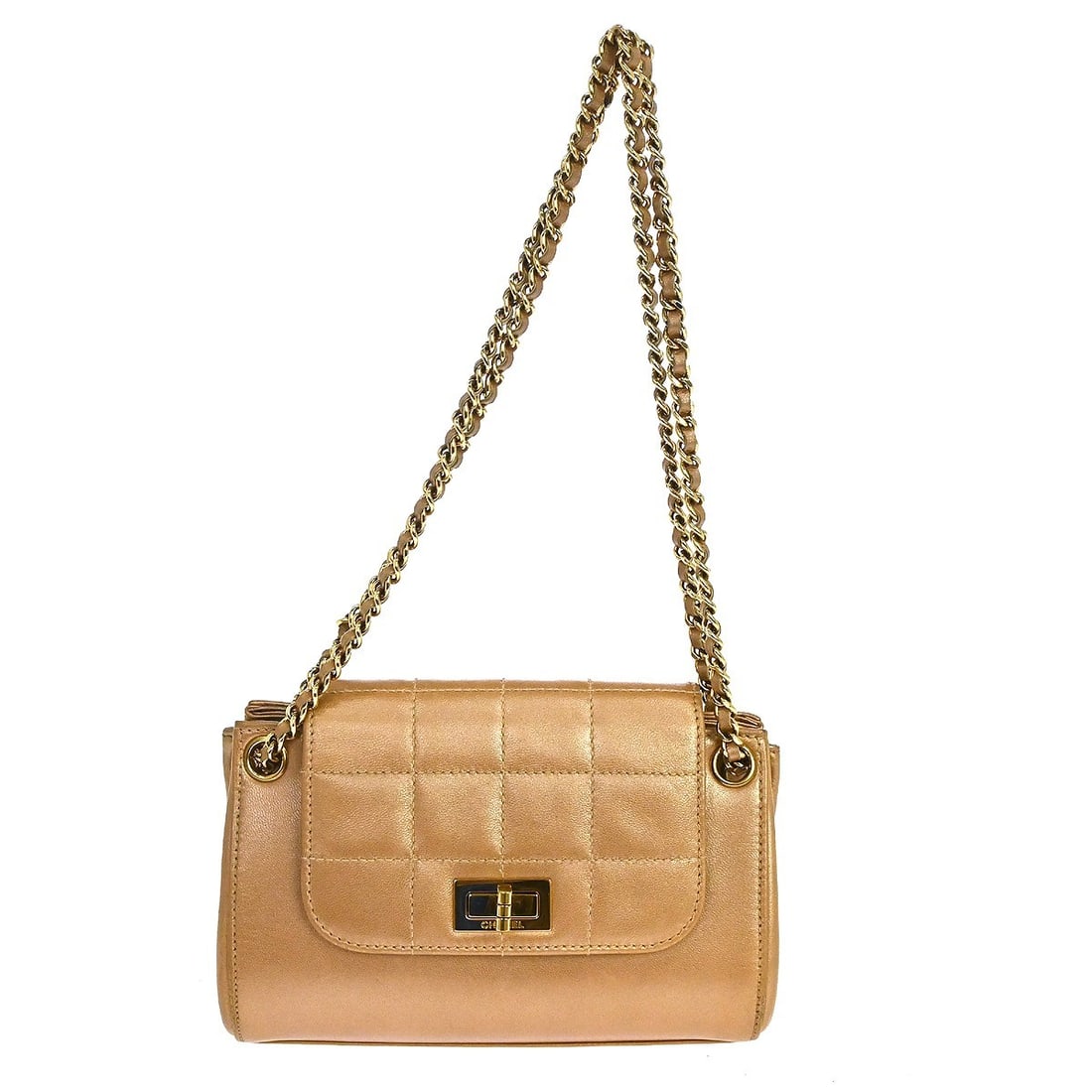 Chanel Mademoiselle Brown Lambskin Shoulder Bag: Chanel Mademoiselle Brown Lambskin Shoulder Bag Chanel Mademoiselle brown lambskin shoulder bag presented in excellent pre-owned condition. The exterior and interior show only light scratches, consist