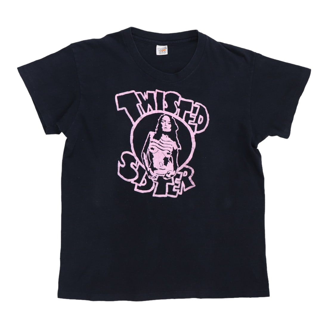 Black 1970s Twisted Sister Iran Sucks Vintage T Shirt Medium: Black 1970s Twisted Sister Iran Sucks Vintage T Shirt Medium Authentic vintage Twisted Sister "Iran Sucks" shirt from the 1970s with front and back graphics. This is an original vintage shirt, not a m
