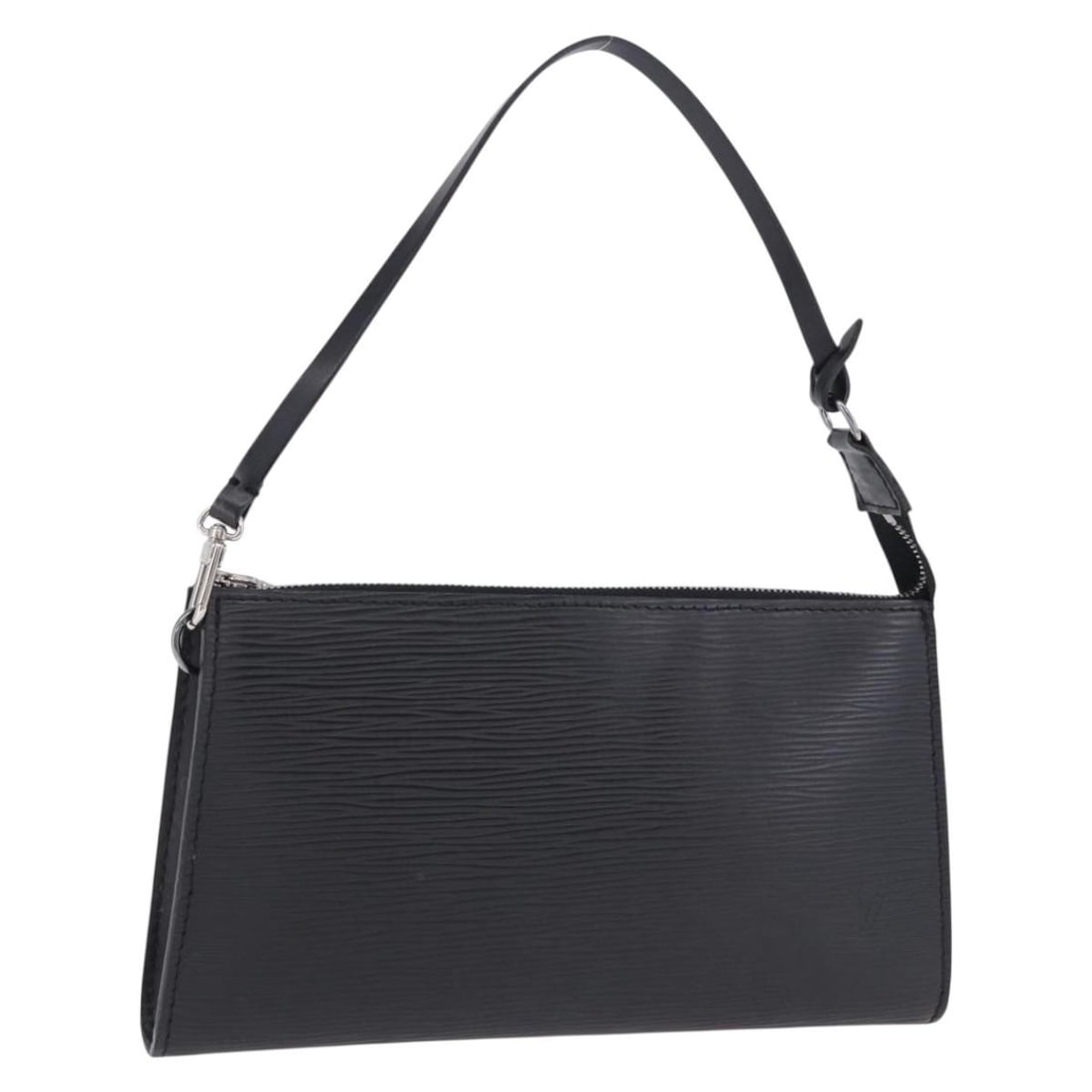 Louis Vuitton M52982 Epi Leather Accessory Pouch Black: Louis Vuitton M52982 Epi Leather Accessory Pouch Black Louis Vuitton Epi Pochette Accessoires pouch in black Epi leather. This women's accessory pouch is made in France and includes a dust bag. Condit