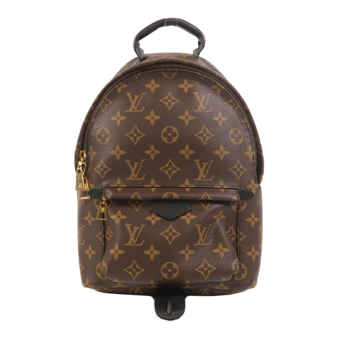 Louis Vuitton Palm Springs PM Monogram Backpack Brown Black: Louis Vuitton Palm Springs PM Monogram Backpack Brown Black Louis Vuitton Palm Springs PM backpack in brown and black Monogram PVC coated canvas. This women's rucksack-style bag features zippered stor