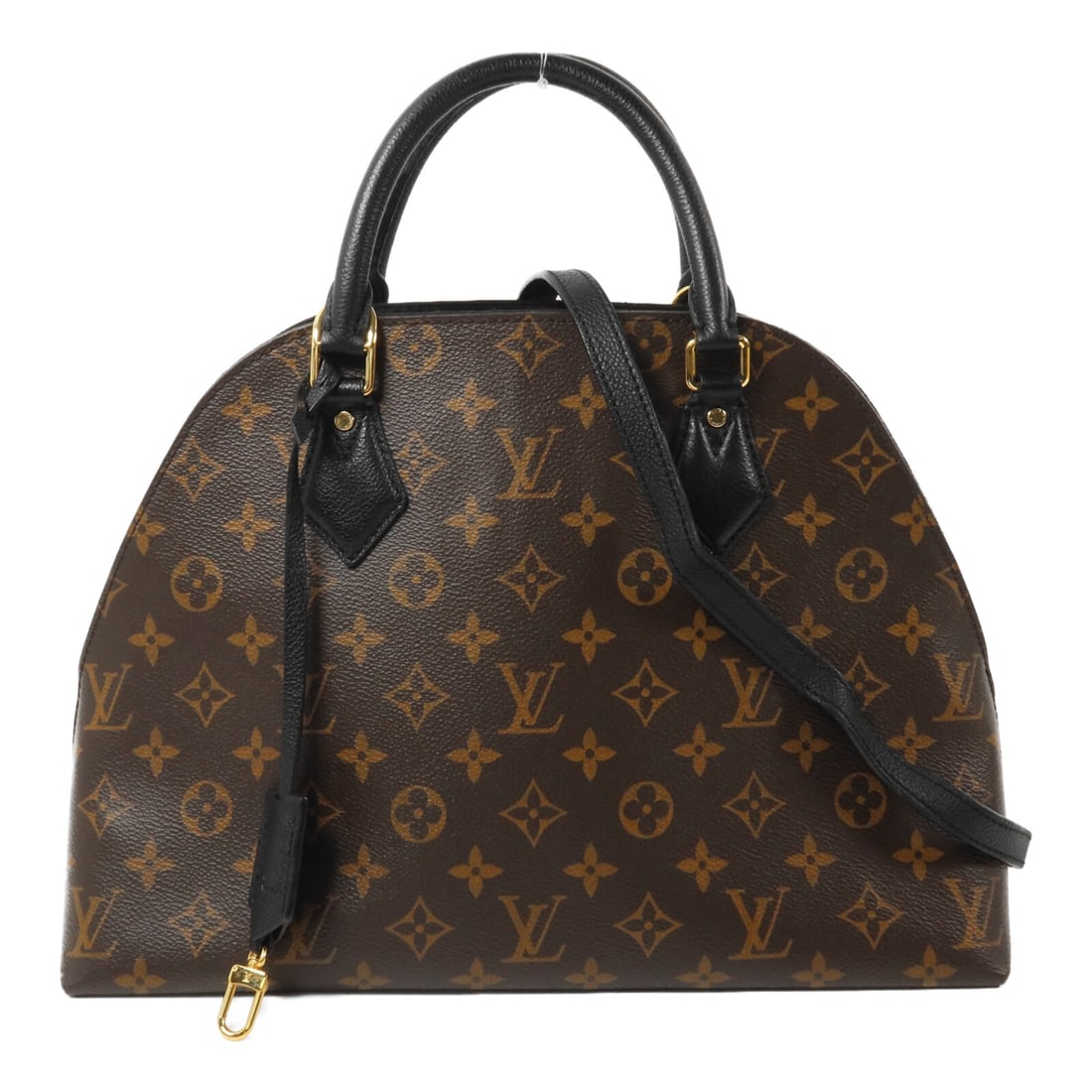 Louis Vuitton M41780 Alma B'n'B 2 Way Bag Monogram Brown Black: Louis Vuitton M41780 Alma B'n'B 2 Way Bag Monogram Brown Black Louis Vuitton Alma B'n'B 2-way shoulder bag in Monogram PVC coated canvas with a brown and black colorway. This women's bag features dual