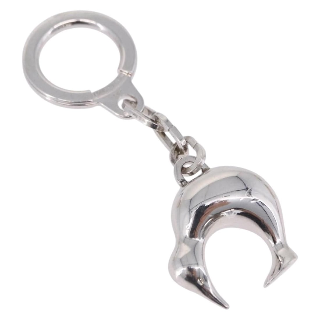Louis Vuitton LV Cup Silver Metal Key Holder France: Louis Vuitton LV Cup Silver Metal Key Holder France Louis Vuitton Porte Cles LV Cup key holder in silver-tone metal. Made in France, this key holder includes the dust bag and item box. Condition is ex