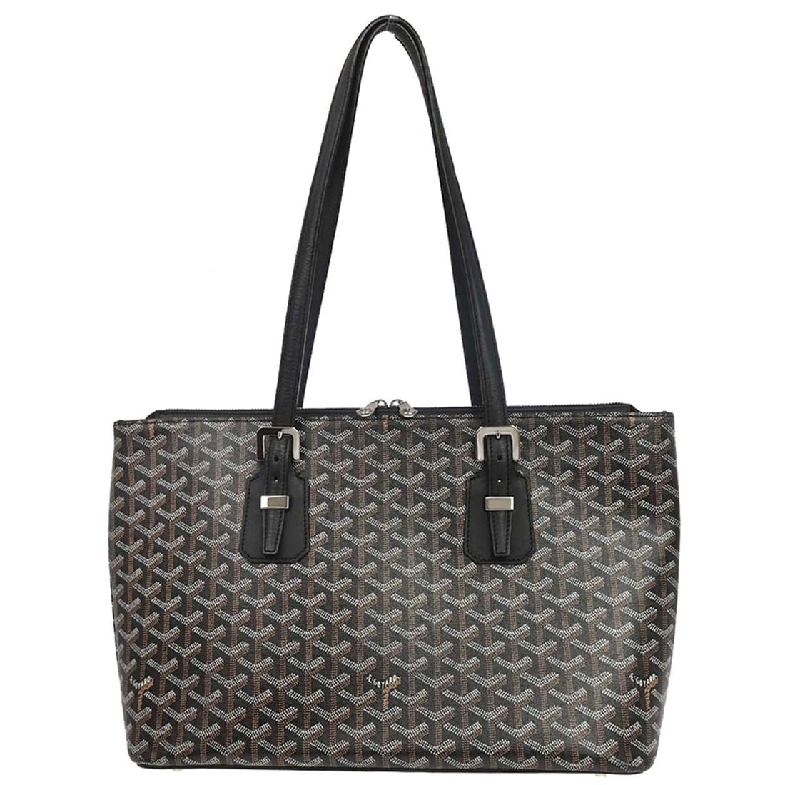 Goyard Okinawa PM Large Black Tote in Goyardine Canvas Leather (1 of 15)