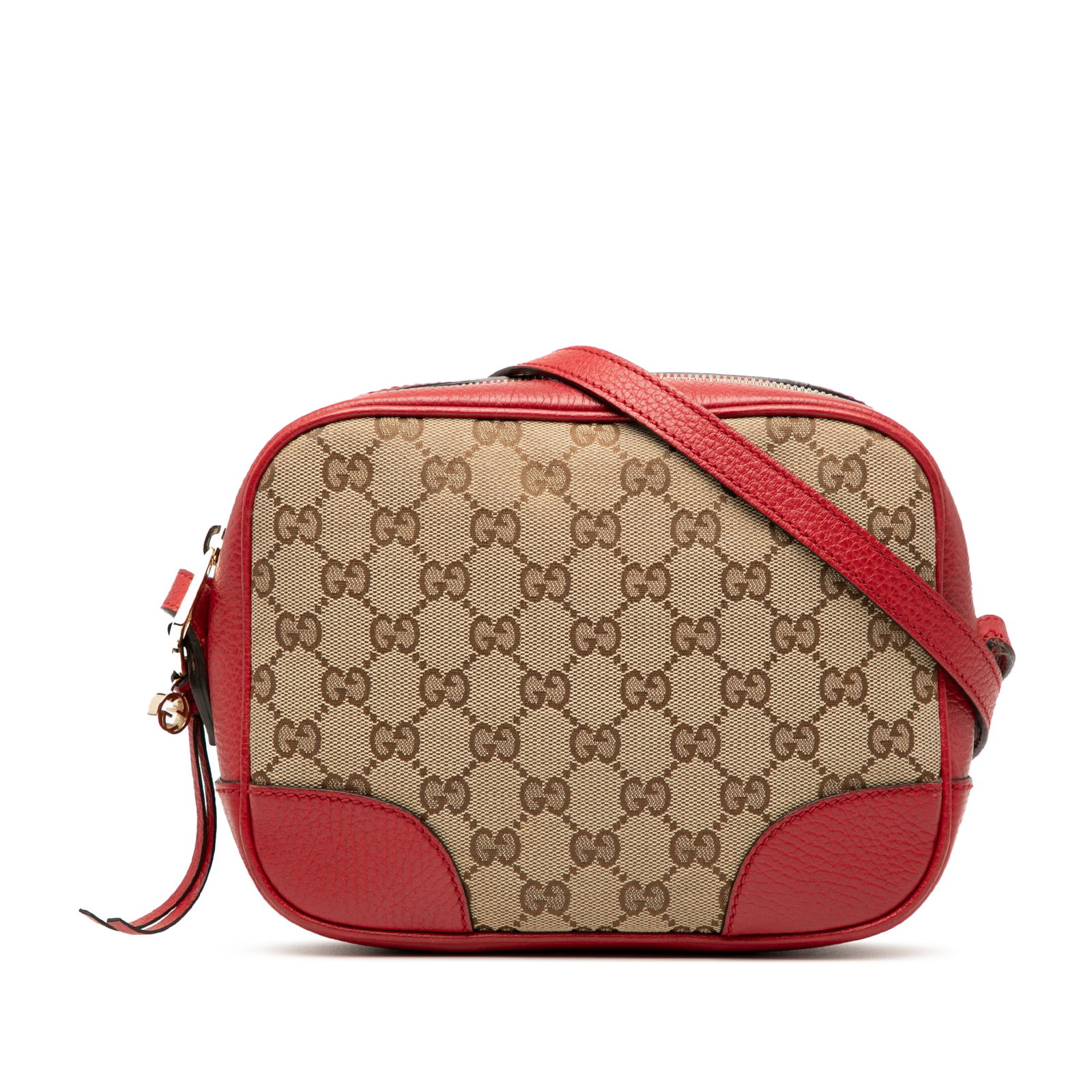 Gucci Bree GG Canvas Beige Crossbody Bag: Gucci Bree GG Canvas Beige Crossbody Bag This Gucci GG Canvas Bree Crossbody bag features a beige canvas body accented with leather trim. It is designed with a flat leather strap for comfortable wear,