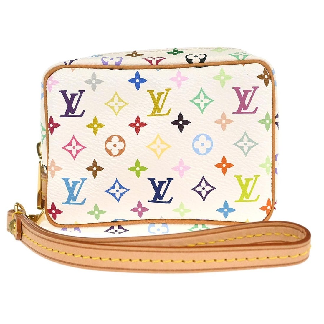 Louis Vuitton Trousse Wapity White Monogram Multicolor Mini Pouch M58033 (1 of 7)