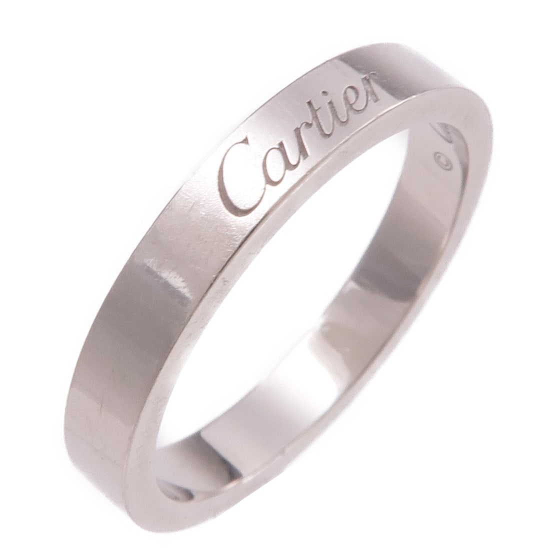 Cartier Love Pt950 Platinum Wedding Ring US 6 Size 52: Cartier Love Pt950 Platinum Wedding Ring US 6 Size 52 Cartier Love wedding ring crafted in Pt950 platinum with a silver-tone finish. This unisex ring features the classic Love design and has no main s