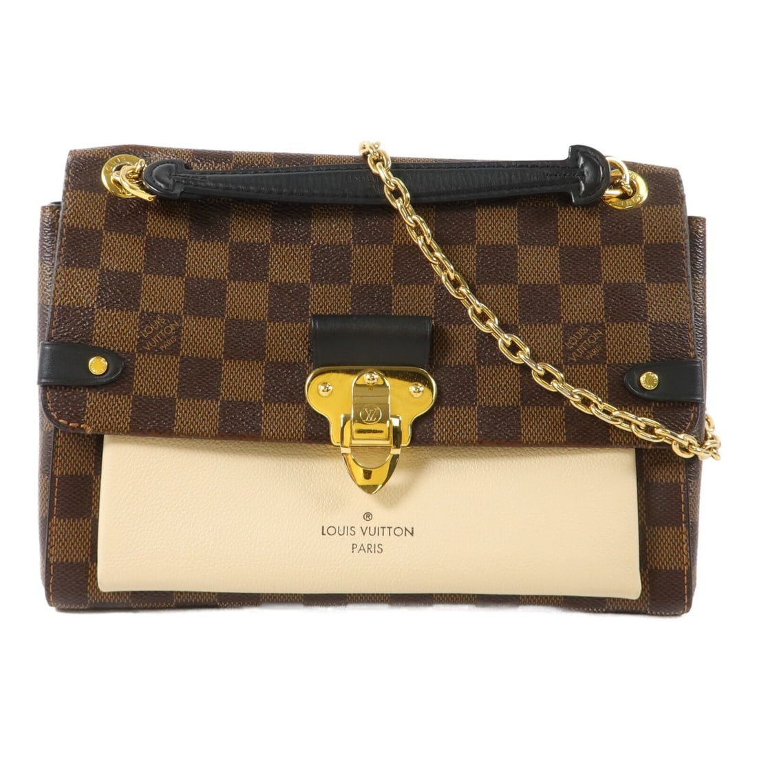 Louis Vuitton Vavin PM N40113 shoulder bag Damier brown beige: Louis Vuitton Vavin PM N40113 shoulder bag Damier brown beige Louis Vuitton Vavin PM shoulder bag in Damier brown and beige with PVC coated canvas construction and GHW. This women's shoulder bag featu