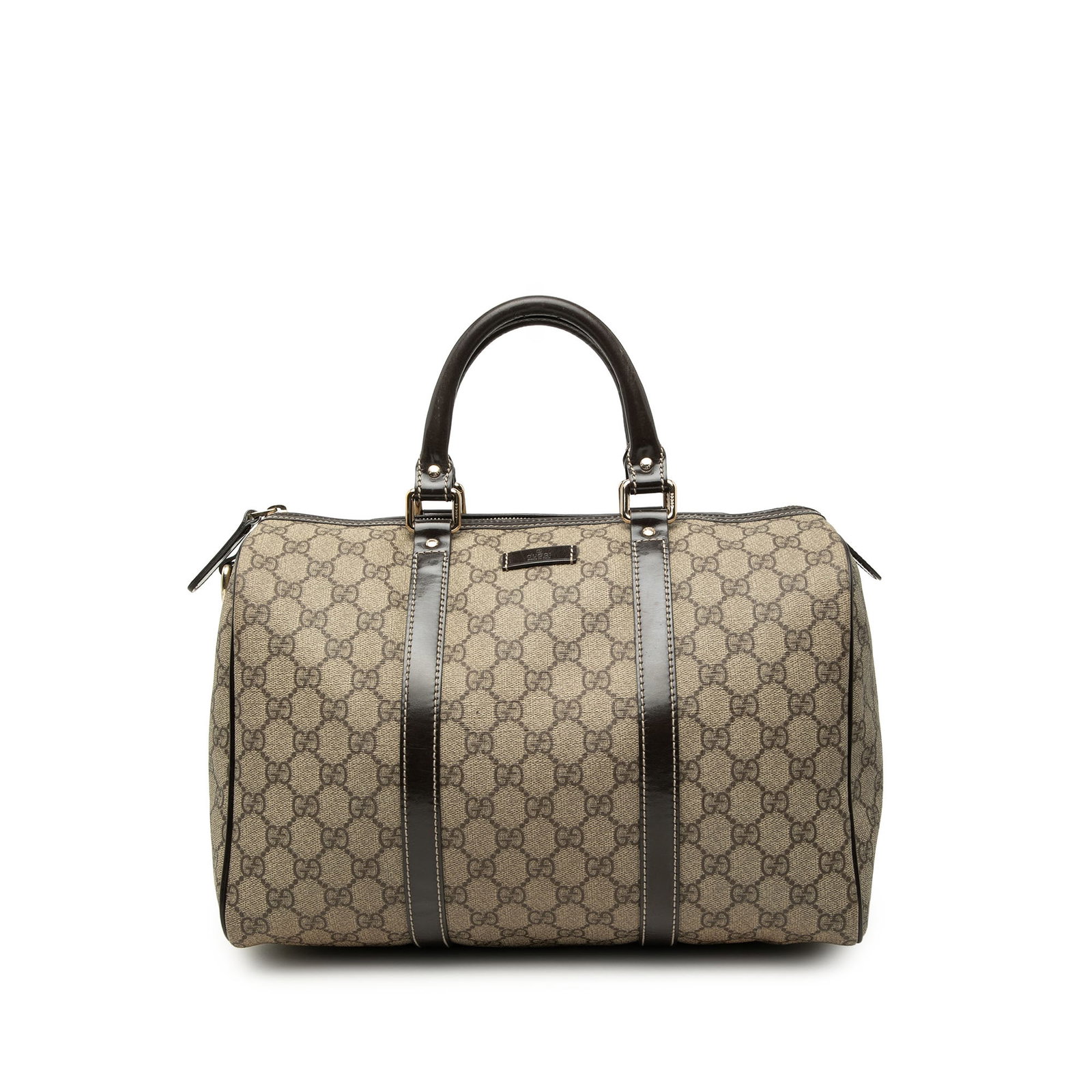 Gucci Joy Boston Bag Medium GG Supreme Beige Coated Canvas (1 of 8)