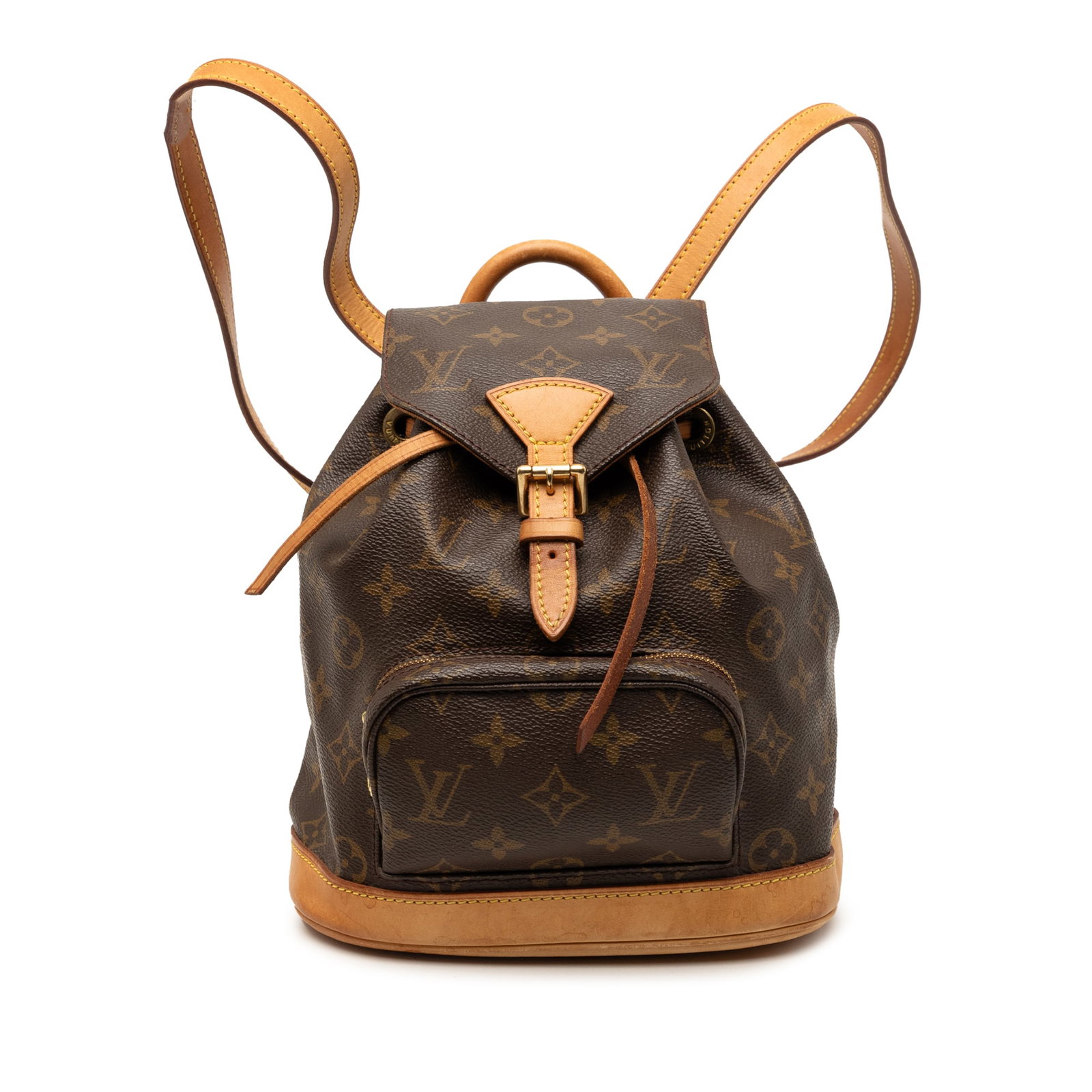 Louis Vuitton Mini Montsouris Monogram Canvas Backpack: Louis Vuitton Mini Montsouris Monogram Canvas Backpack This Louis Vuitton Monogram Mini Montsouris backpack features the iconic monogram canvas body, adjustable flat back straps, a front flap with a b
