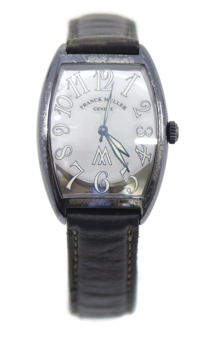 Franck Muller Casablanca Marcus Black Stainless Steel Watch 2852SC with Box and Papers: Franck Muller Casablanca Marcus Black Stainless Steel Watch 2852SC with Box and Papers Introducing the Franck Muller Casablanca Marcus Stainless Steel Watch, model 2852SC. This elegant wristwatch feat