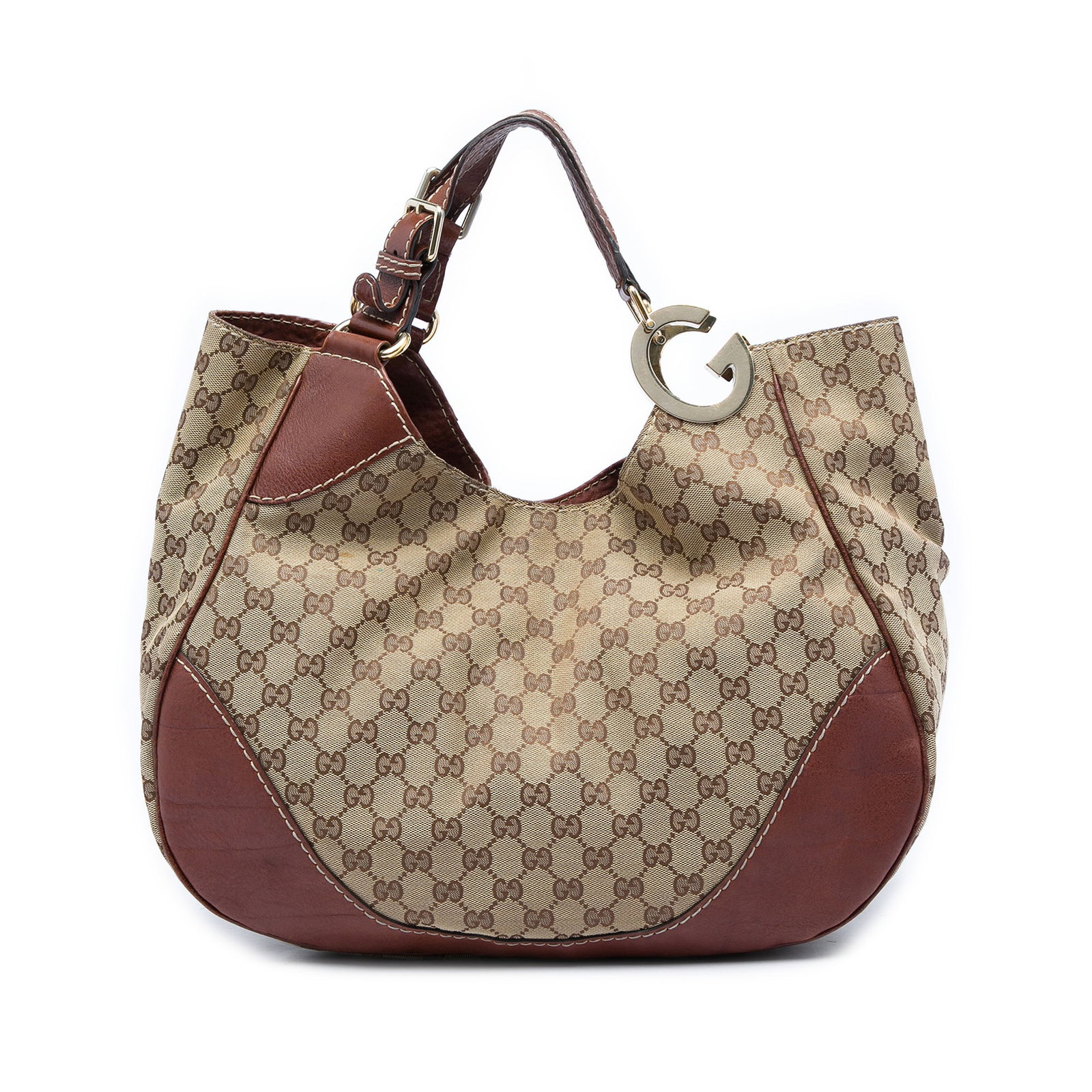 Gucci Charlotte Tote Beige GG Canvas Shoulder Bag: Gucci Charlotte Tote Beige GG Canvas Shoulder Bag Gucci Charlotte tote bag crafted with a canvas body and leather trim. It features flat leather straps, an open top with magnetic snap closure, and an 
