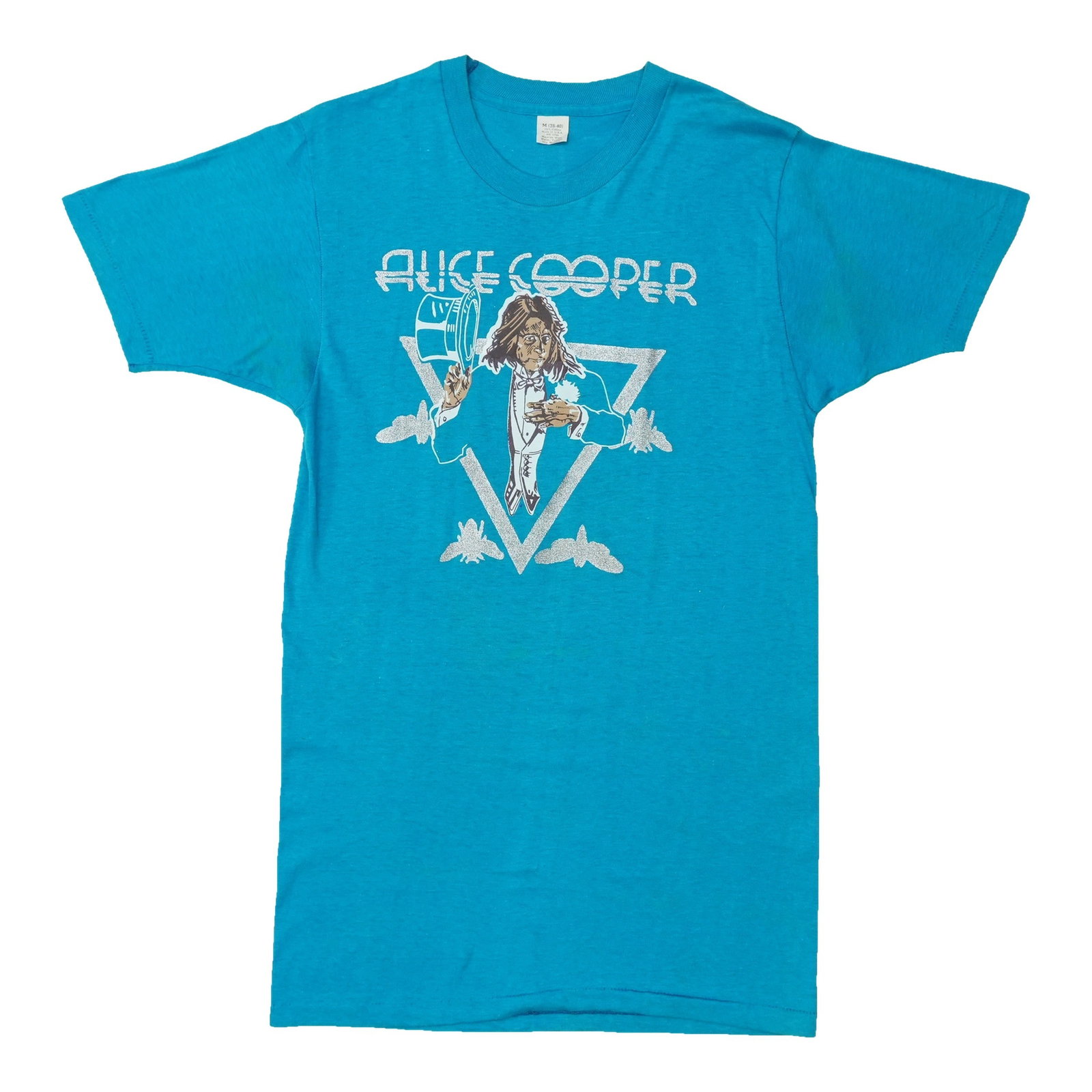 Vintage 1970s Alice Cooper Cotton T Shirt Medium (1 of 8)