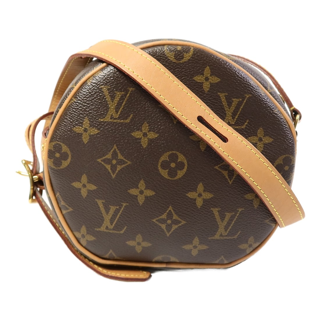 Louis Vuitton Boite Chapeau Souple PM Monogram Shoulder Bag M45578: Louis Vuitton Boite Chapeau Souple PM Monogram Shoulder Bag M45578 Louis Vuitton Boite Chapeau Souple PM shoulder bag in brown Monogram and PVC coated canvas. It features a shoulder strap, one open in