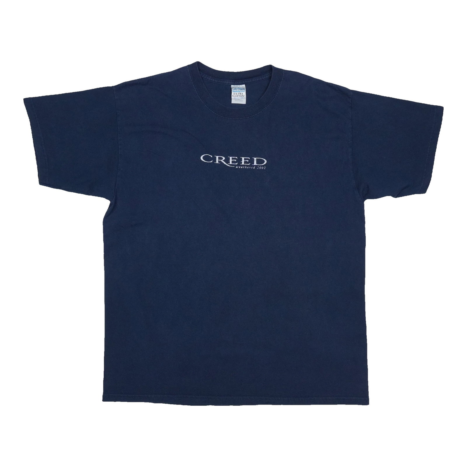 Vintage 2002 Creed Shirt Navy Blue Cotton XL: Vintage 2002 Creed Shirt Navy Blue Cotton XL Authentic vintage 2002 Creed Weathered Shirt in navy blue. This original 2000s tee is not a modern reproduction and is described as being in excellent cond