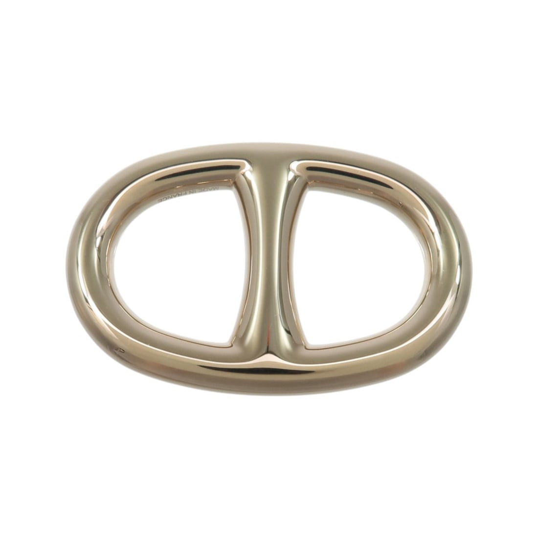 Hermes Anneau de Carre gold metal scarf ring (1 of 7)