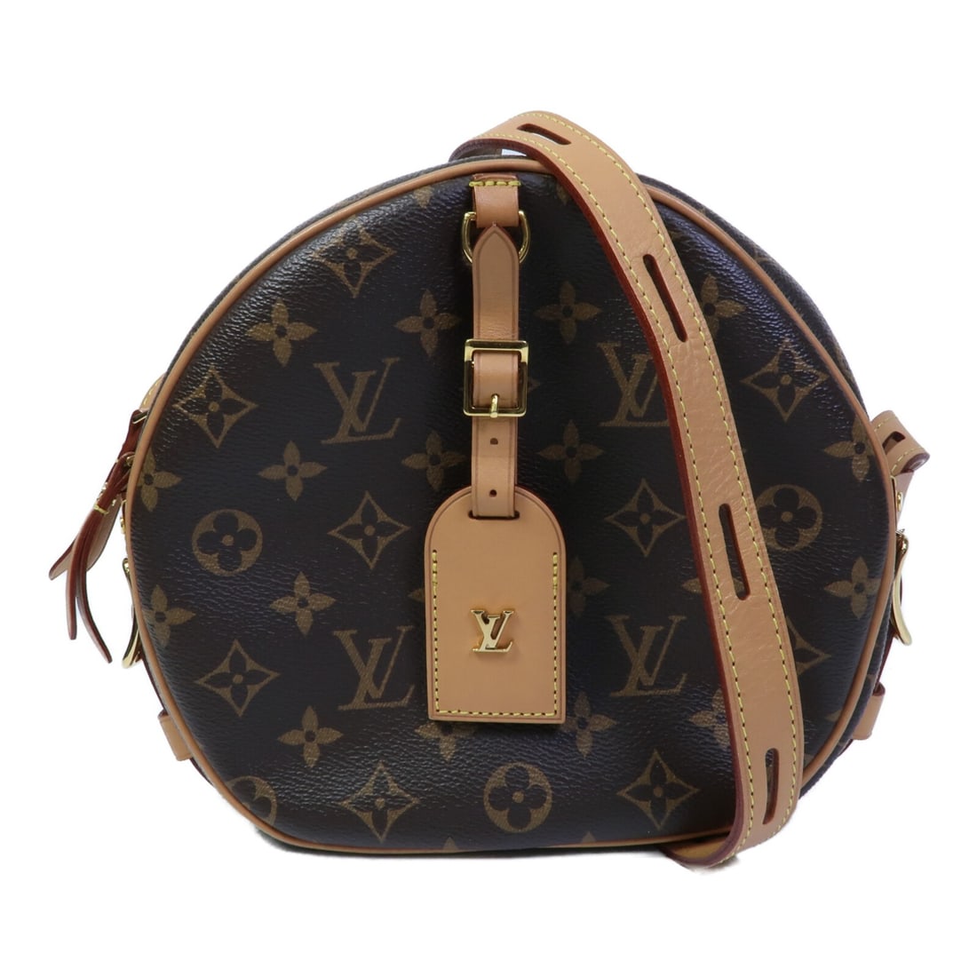 Louis Vuitton Boite Chapeau Souple Monogram Shoulder Bag M45647 Brown: Louis Vuitton Boite Chapeau Souple Monogram Shoulder Bag M45647 Brown Louis Vuitton Boite Chapeau Souple shoulder bag in brown Monogram PVC coated canvas. This women's bag features an exterior open po