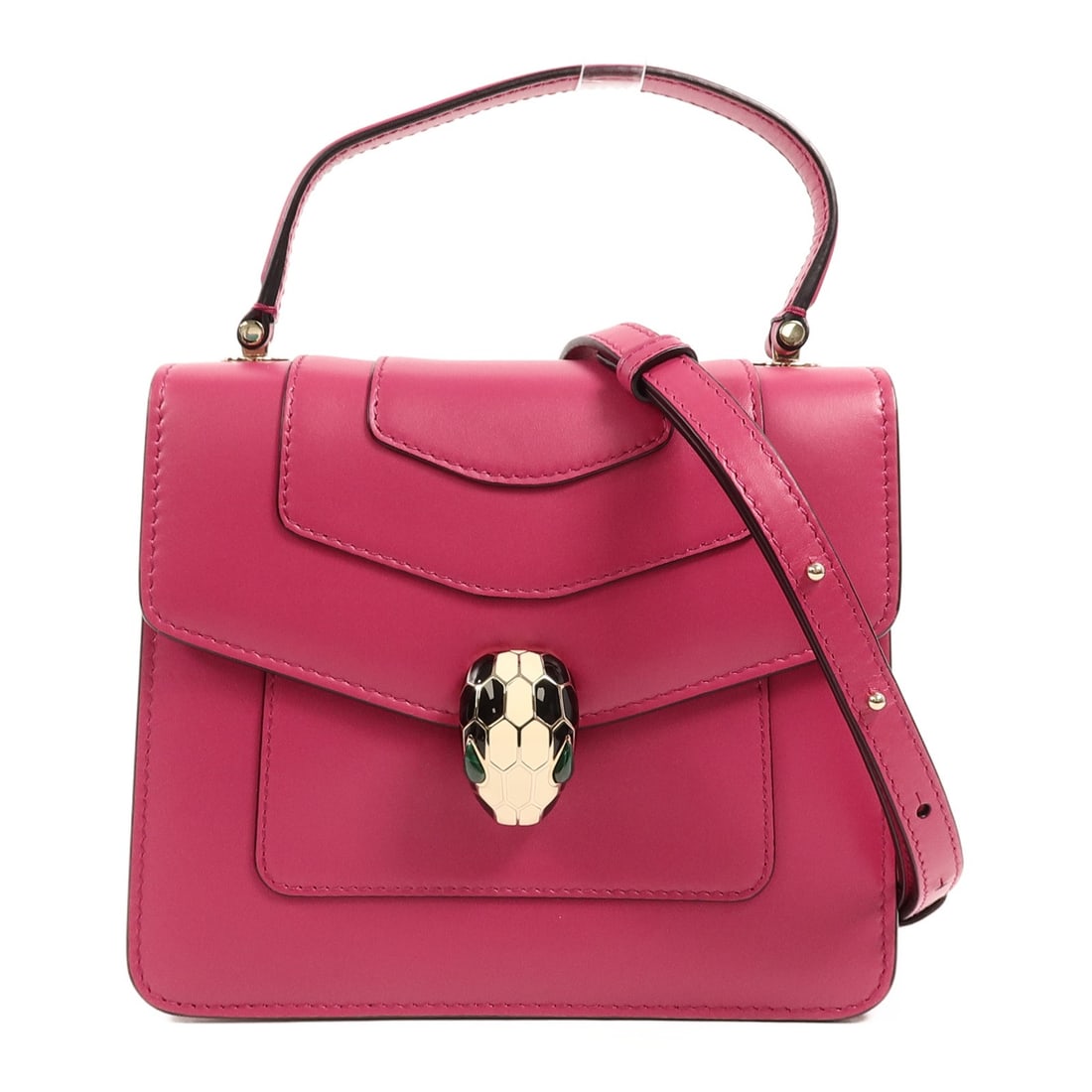 BVLGARI Serpenti Forever Small Pink Calfskin 2 Way Bag (1 of 18)
