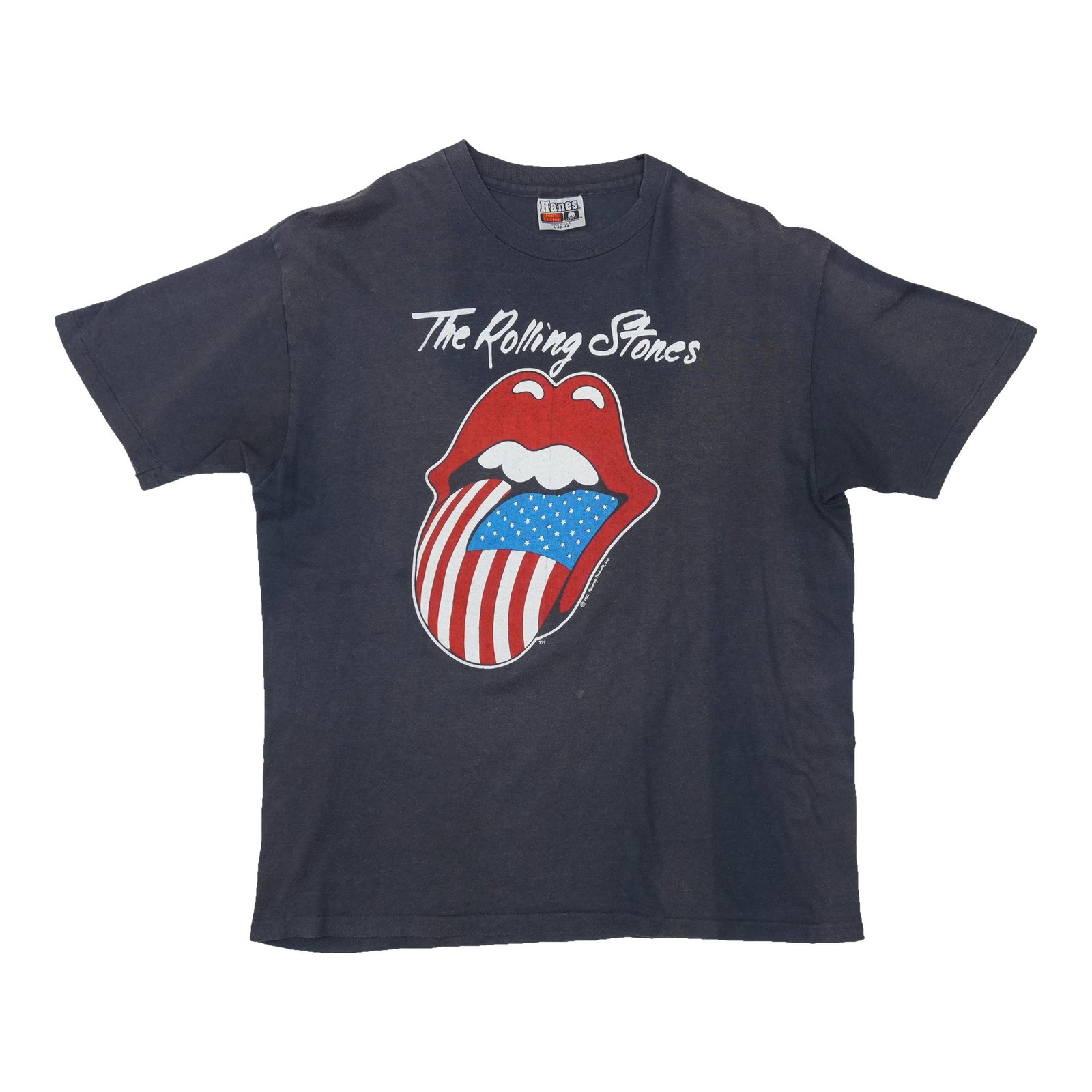 Vintage Rolling Stones 1981 North American Tour Black T Shirt Large (1 of 5)