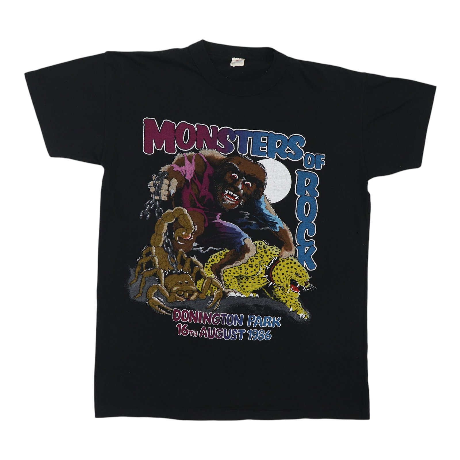 Vintage 1986 Ozzy Osbourne Monsters Of Rock T Shirt Medium: Vintage 1986 Ozzy Osbourne Monsters Of Rock T Shirt Medium Authentic original vintage 1986 Ozzy Osbourne Monsters Of Rock shirt with front and back graphics. This is a true vintage shirt, not a modern