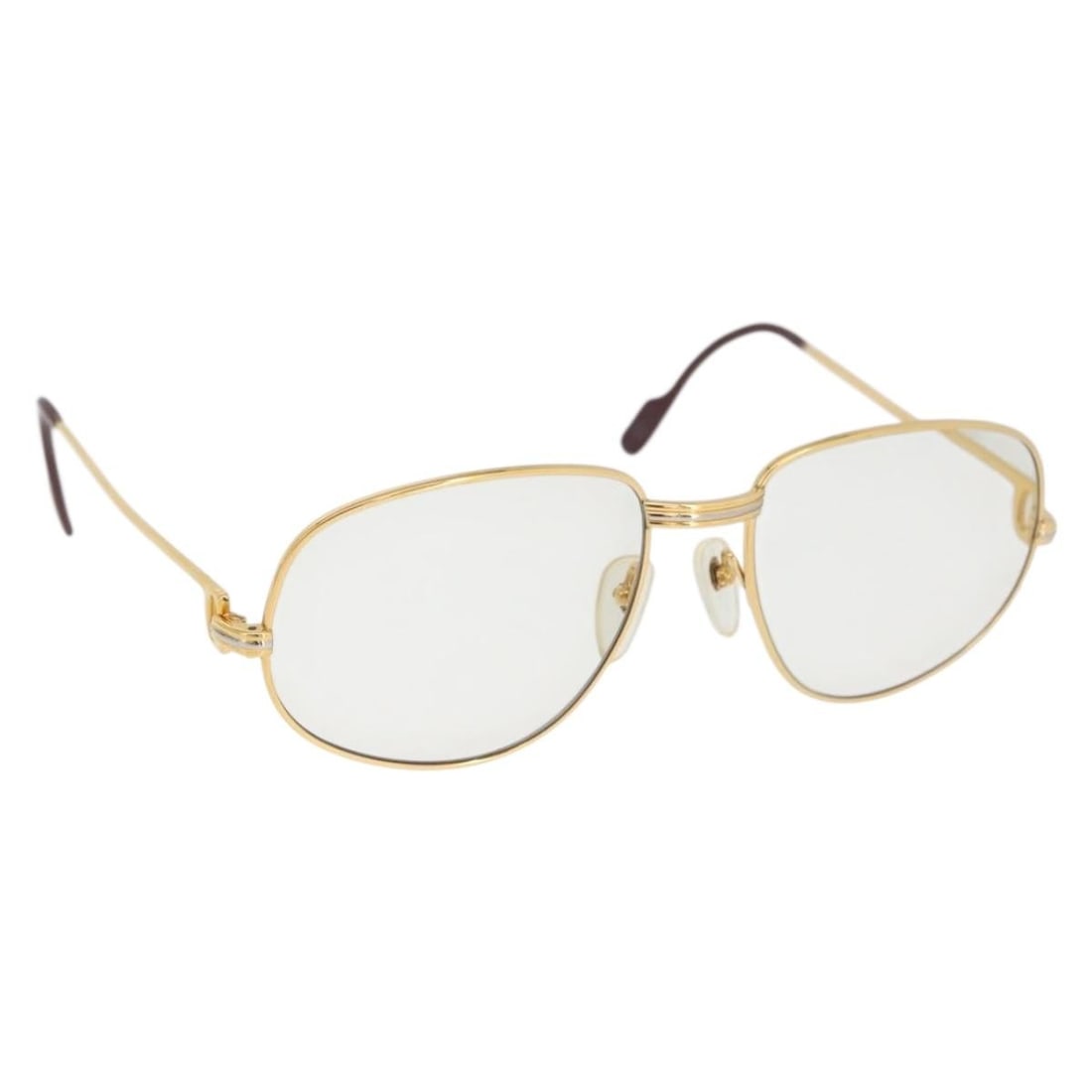 Cartier Trinity Metal Eyeglasses Gold Tone France am10917 (1 of 15)