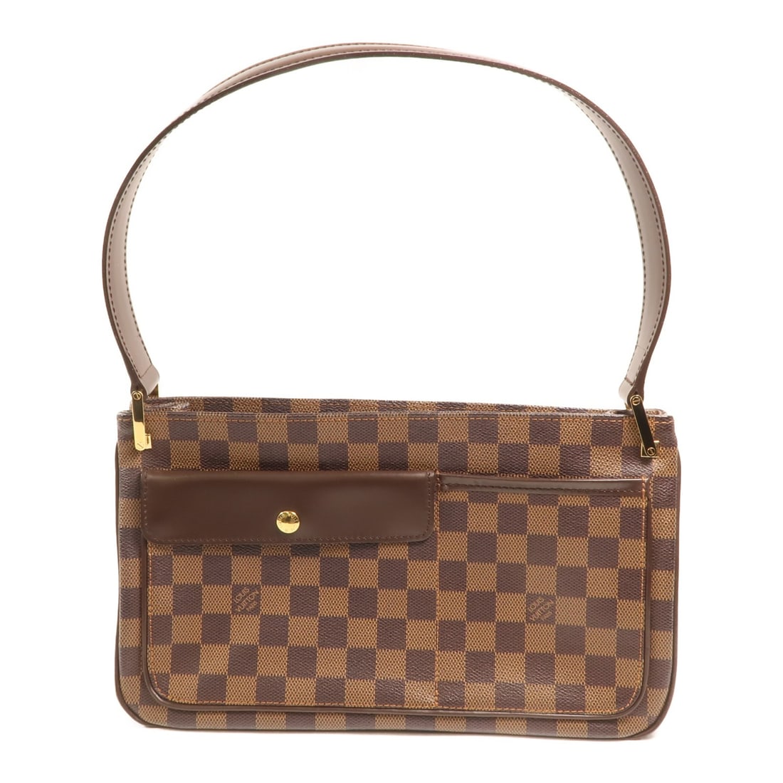 Louis Vuitton Aubagne N51129 Damier Ebene Shoulder Bag Brown: Louis Vuitton Aubagne N51129 Damier Ebene Shoulder Bag Brown Louis Vuitton Aubagne shoulder bag in Damier Ebene PVC coated canvas with a brown exterior. This women's shoulder bag features multiple sto