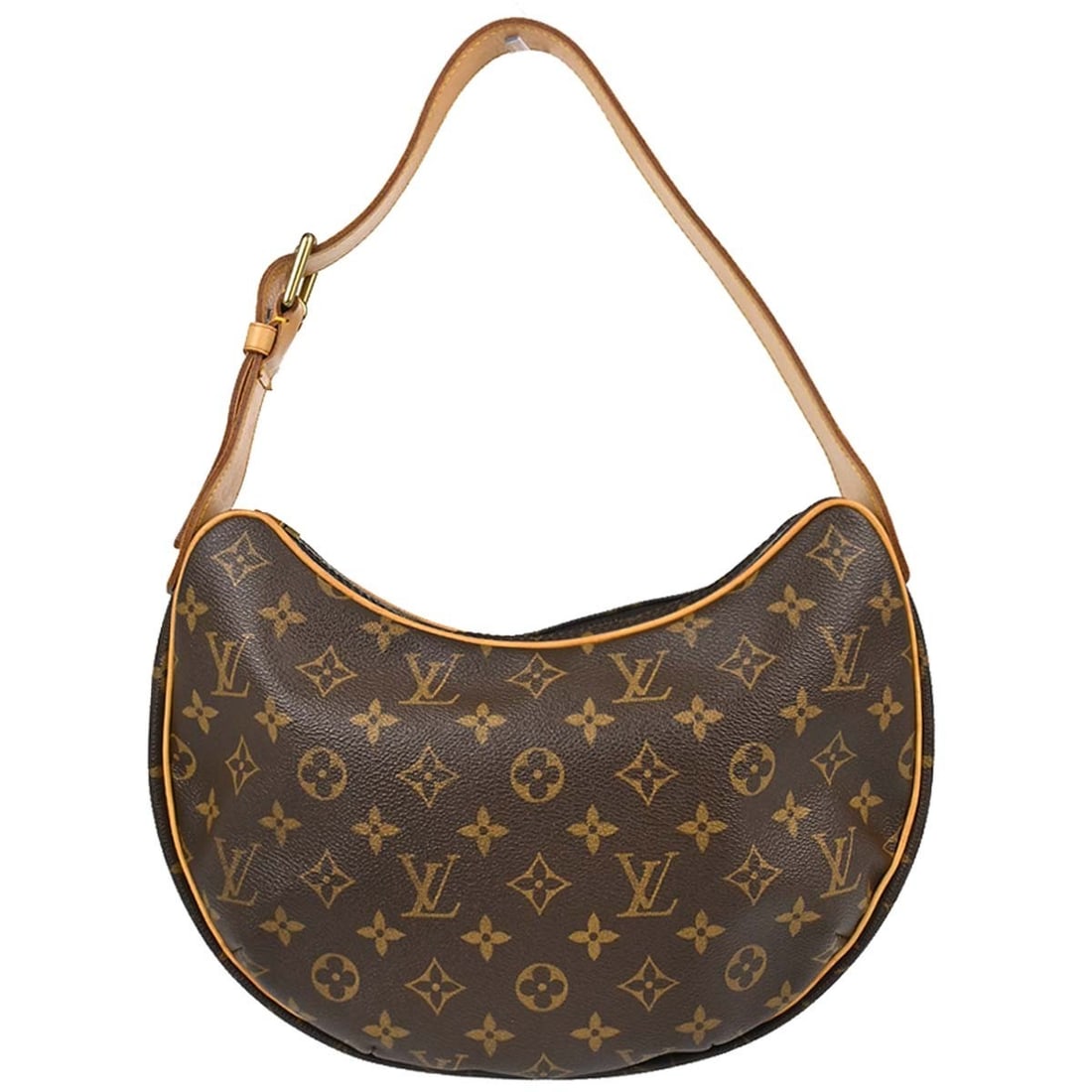 Louis Vuitton Croissant MM Monogram Canvas Hobo Bag M51512: Louis Vuitton Croissant MM Monogram Canvas Hobo Bag M51512 Louis Vuitton Croissant MM handbag in brown Monogram canvas with leather trim and an adjustable top handle. This women's hobo-style bag featu