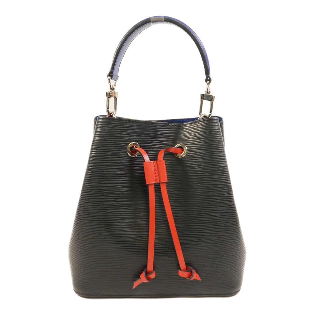 Louis Vuitton Neo Noe BB Epi Calfskin Handbag M52853 Black Red Blue: Louis Vuitton Neo Noe BB Epi Calfskin Handbag M52853 Black Red Blue Louis Vuitton Neo Noe BB handbag in Epi and calfskin leather with a black, red, and blue color combination. This women's handbag fea