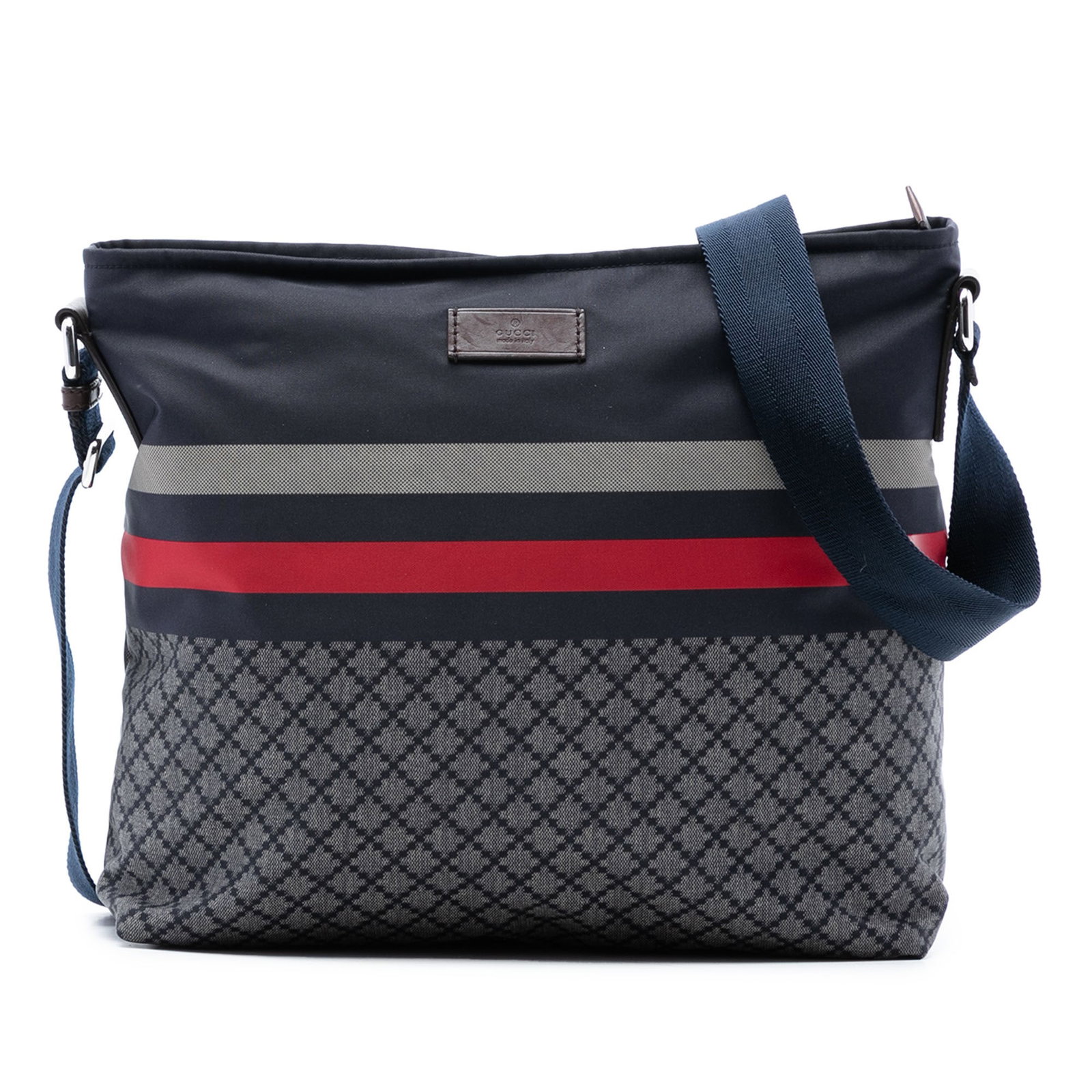 Gucci Diamante Blue Nylon Crossbody Bag with Adjustable Strap (1 of 7)