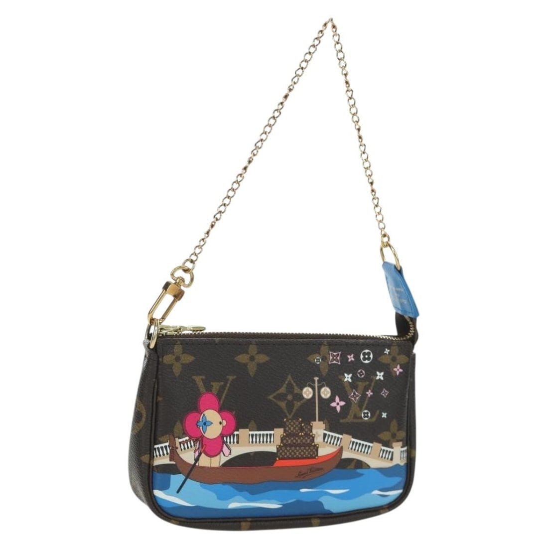 Louis Vuitton M68489 Vivienne Mini Pochette Monogram Canvas Pouch: Louis Vuitton M68489 Vivienne Mini Pochette Monogram Canvas Pouch Louis Vuitton Vivienne Mini Pochette Accessoires in Monogram canvas. This women's accessory pouch is made in France and includes the d