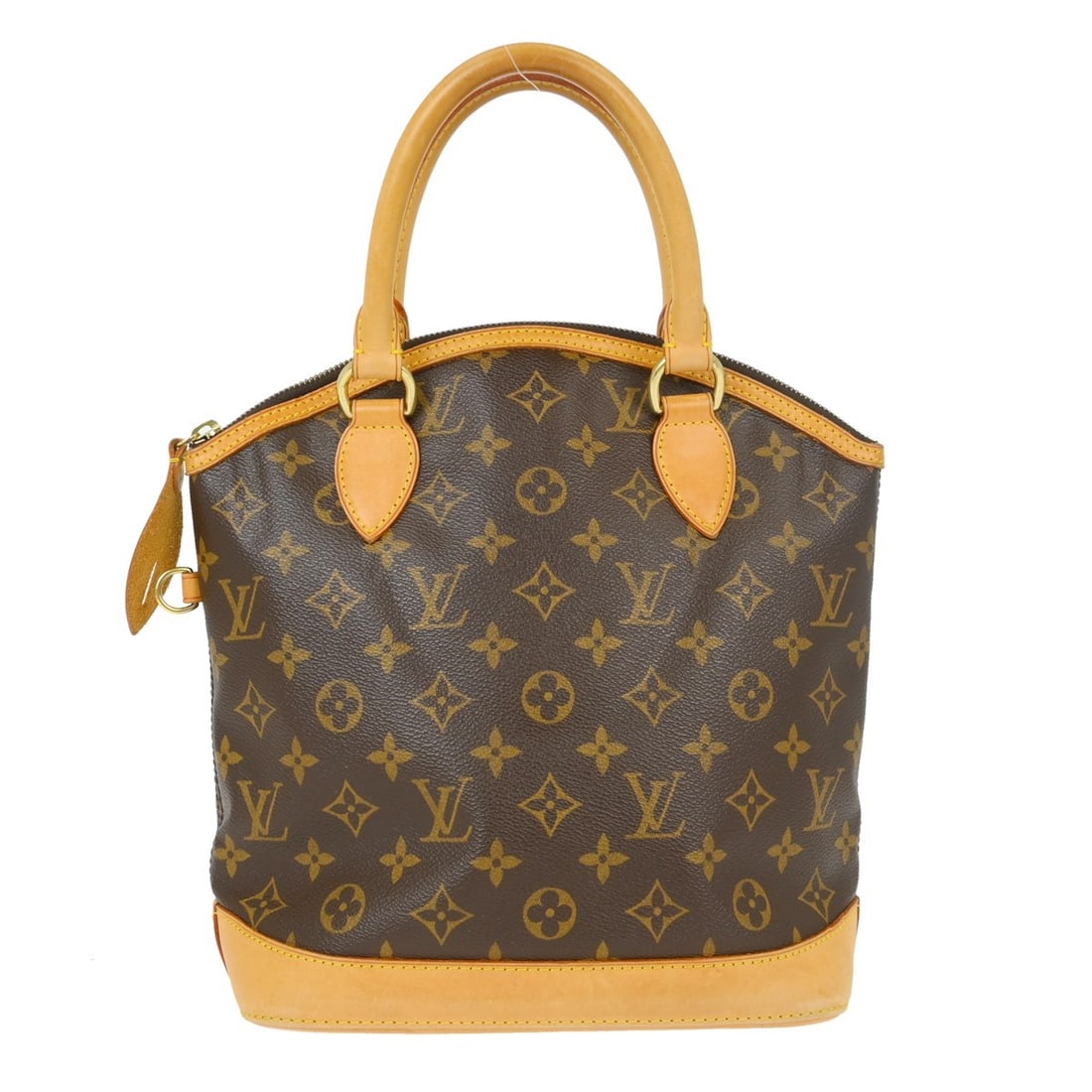Louis Vuitton Lockit Monogram Canvas Tote Bag M40102 FL0066: Louis Vuitton Lockit Monogram Canvas Tote Bag M40102 FL0066 Louis Vuitton Lockit tote handbag in brown Monogram canvas with leather trim and a zip-top closure. This women's medium handbag features two